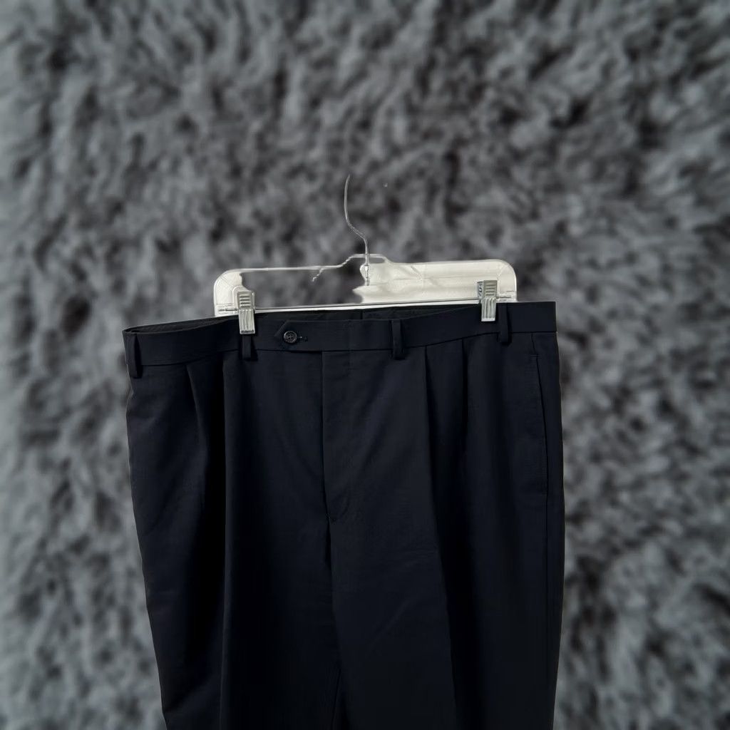 Ralph Lauren VINTAGE? No. Lauren Ralph Lauren Pants Dress Navy 40x32 Wool Pleated Classic Slashe... Size US 40 / EU 56 - 1 Thumbnail