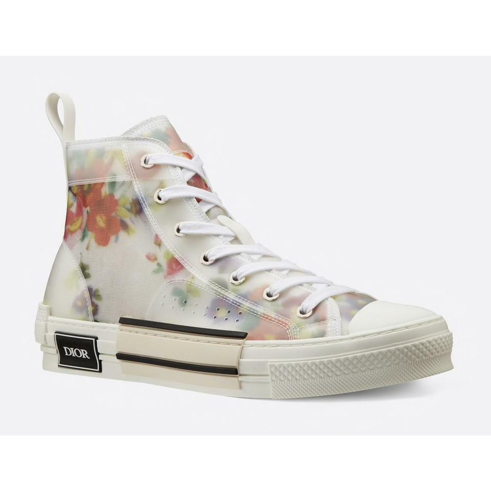Dior Dior Mens B23 White High Top Lace Up Flat Sneaker 40 7 Size US 7 / EU 40 - 1 Thumbnail