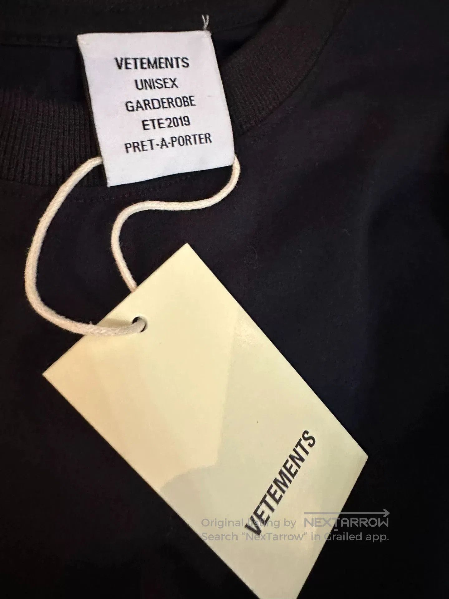 Vetements vetements black short sleeve shirt with rhinestones. Size US XS / EU 42 / 0 - 3 Thumbnail