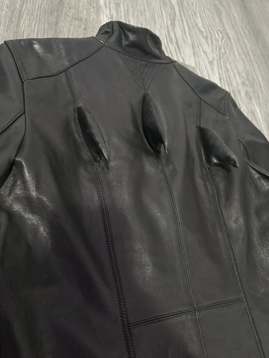 Vintage one of one shark lamb leather jacket Size US M / EU 48-50 / 2 - 6 Thumbnail