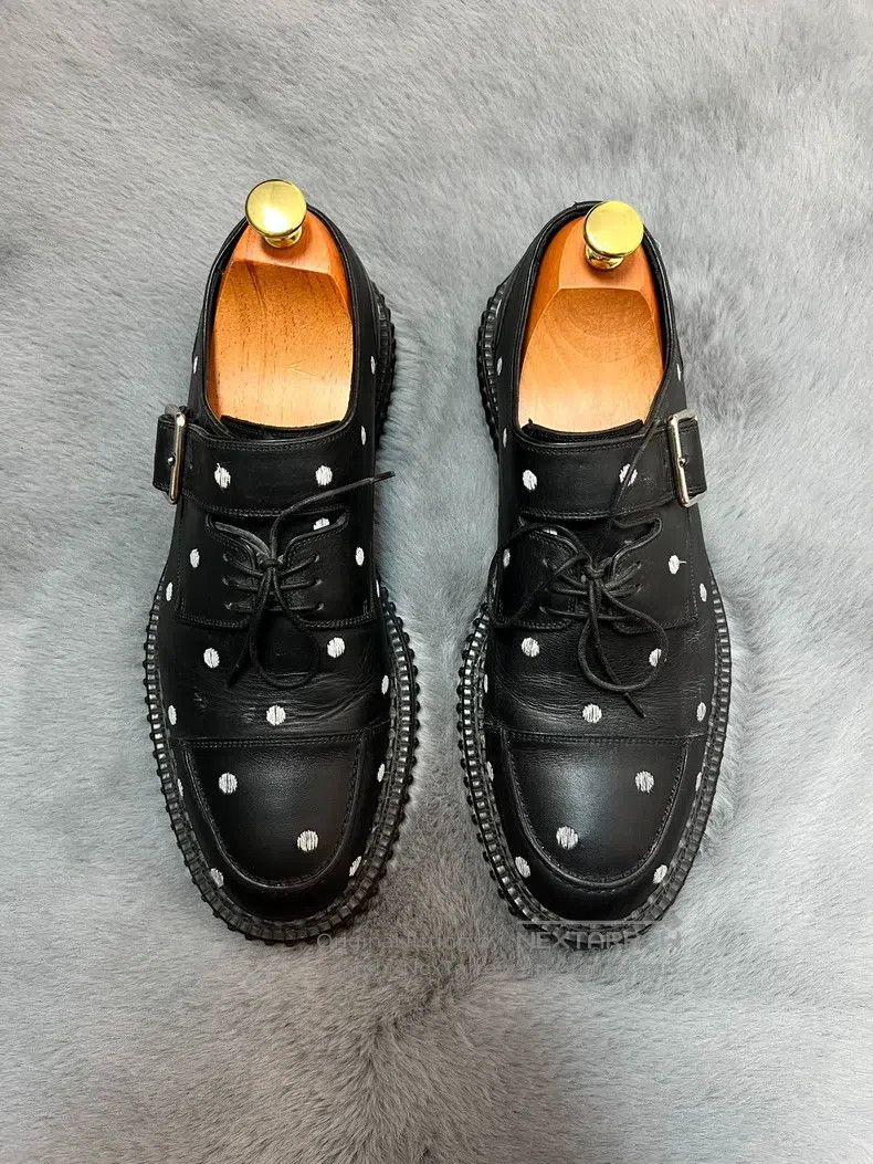 Dior Dior Lily of the Valley Series Black and White Polka Dot W Size US 8 / EU 41 - 1 Thumbnail