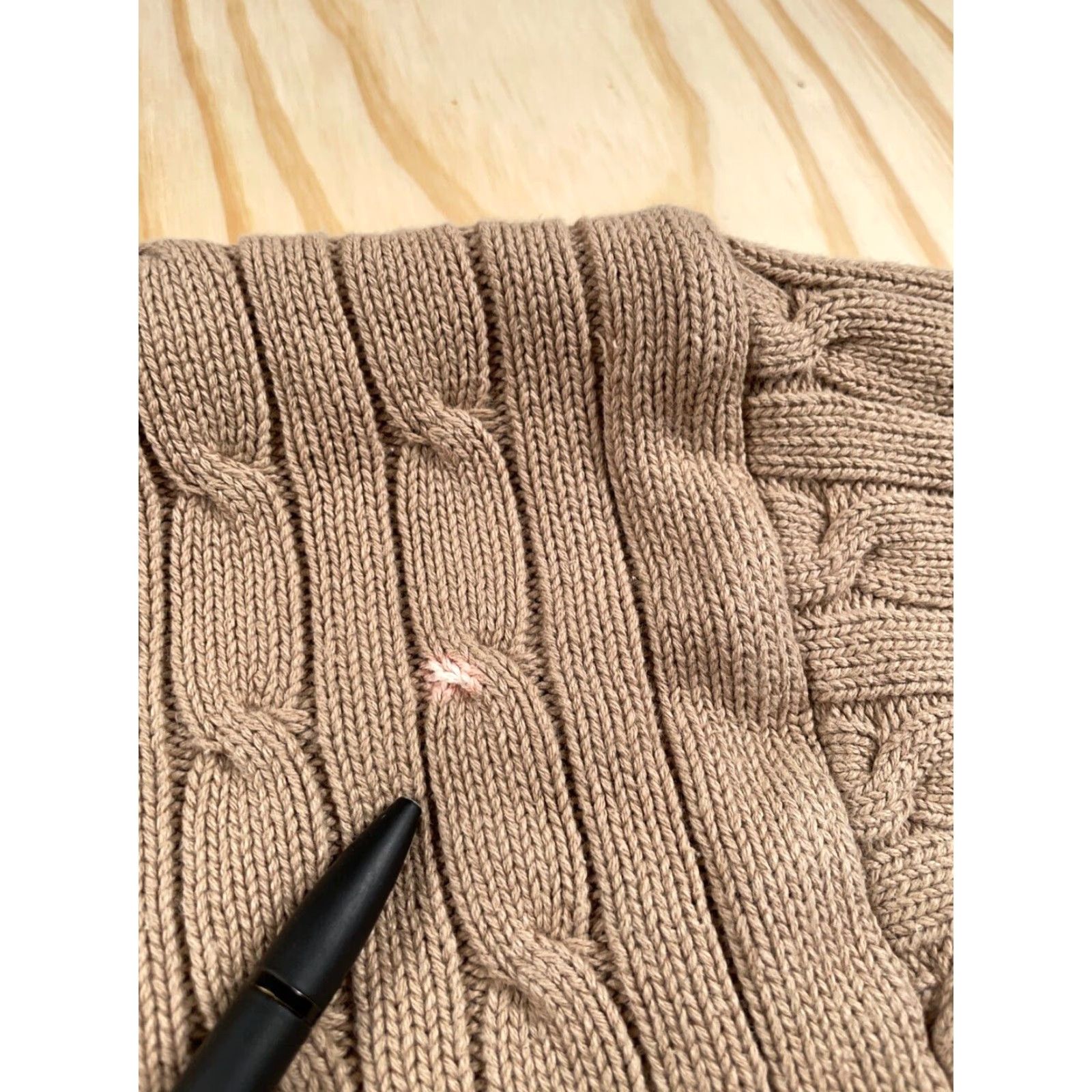 Sean John Sean John Men’s Short Sleeve Cable Knit Sweater 1/4 Zip Fall Winter Casual Hip Hop Large Brown Size US L / EU 52-54 / 3 - 4 Thumbnail