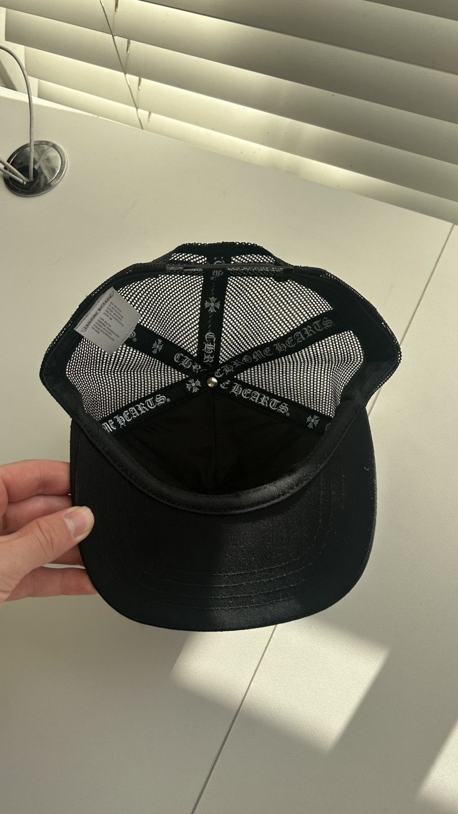 Chrome Hearts Chrome Hearts White Triple Cross Trucker Hat Size ONE SIZE - 7 Thumbnail