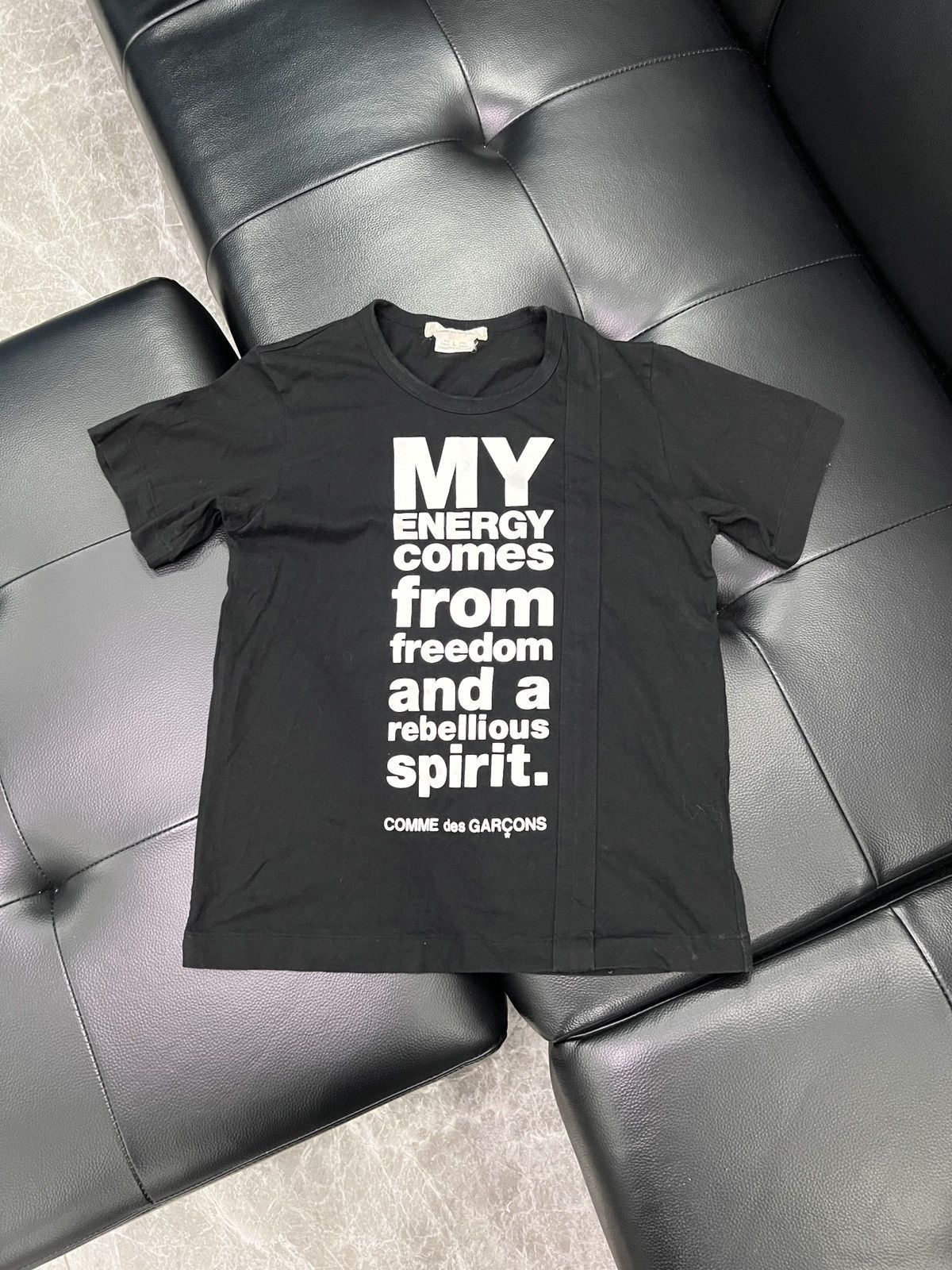 Comme des Garcons My Energy Comes From Freedom CDG Shirt | Grailed