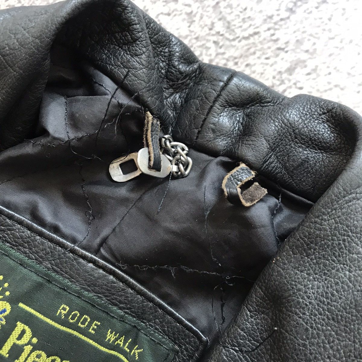 Vintage Vintage 90s Black Leather Biker Jacket Grunge Streetwear L Size L / US 10 / IT 46 - 8 Thumbnail