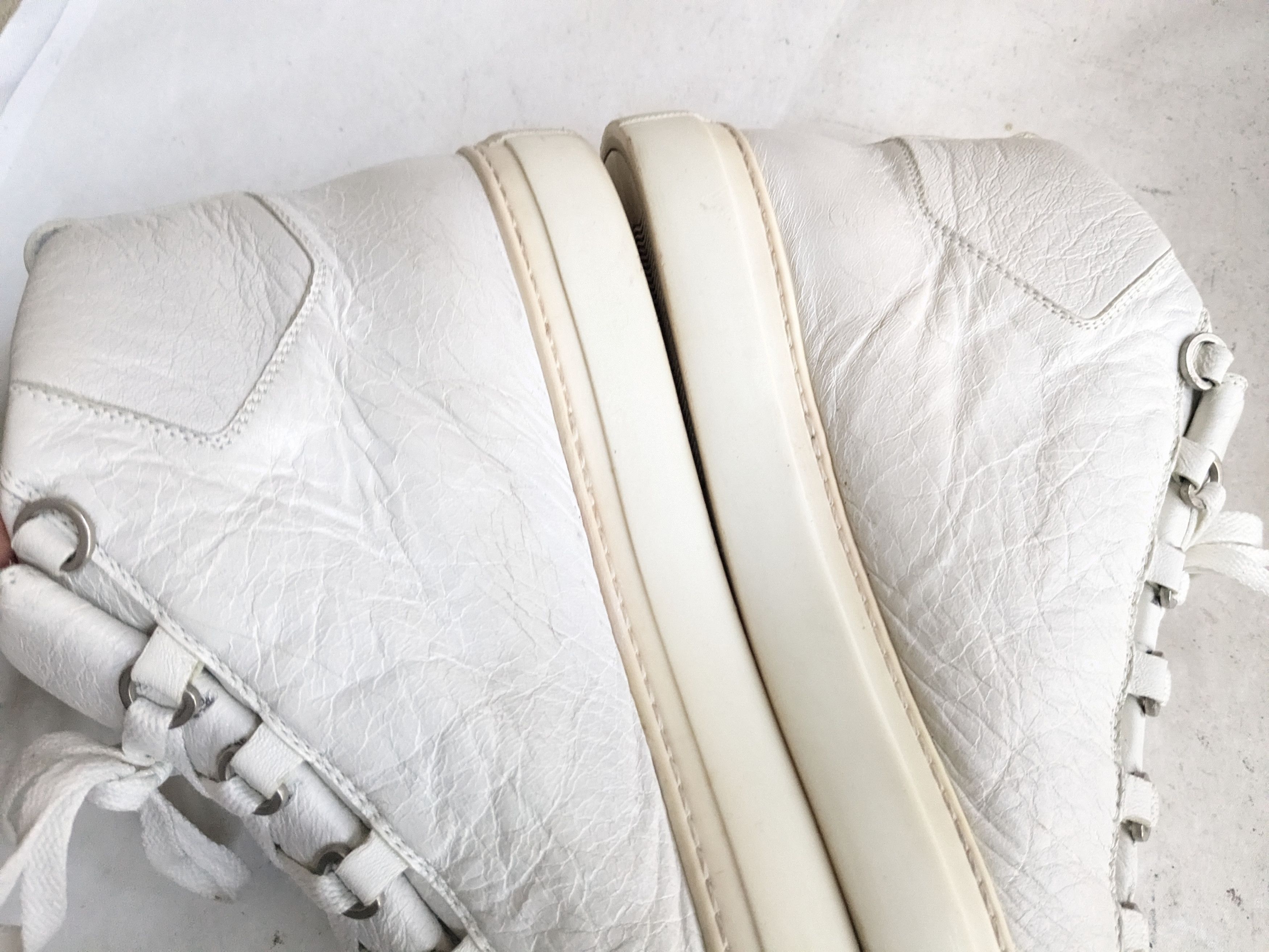 Balenciaga Balenciaga Arena White 13 Leather High Tops Size US 13 / EU 46 - 11 Thumbnail