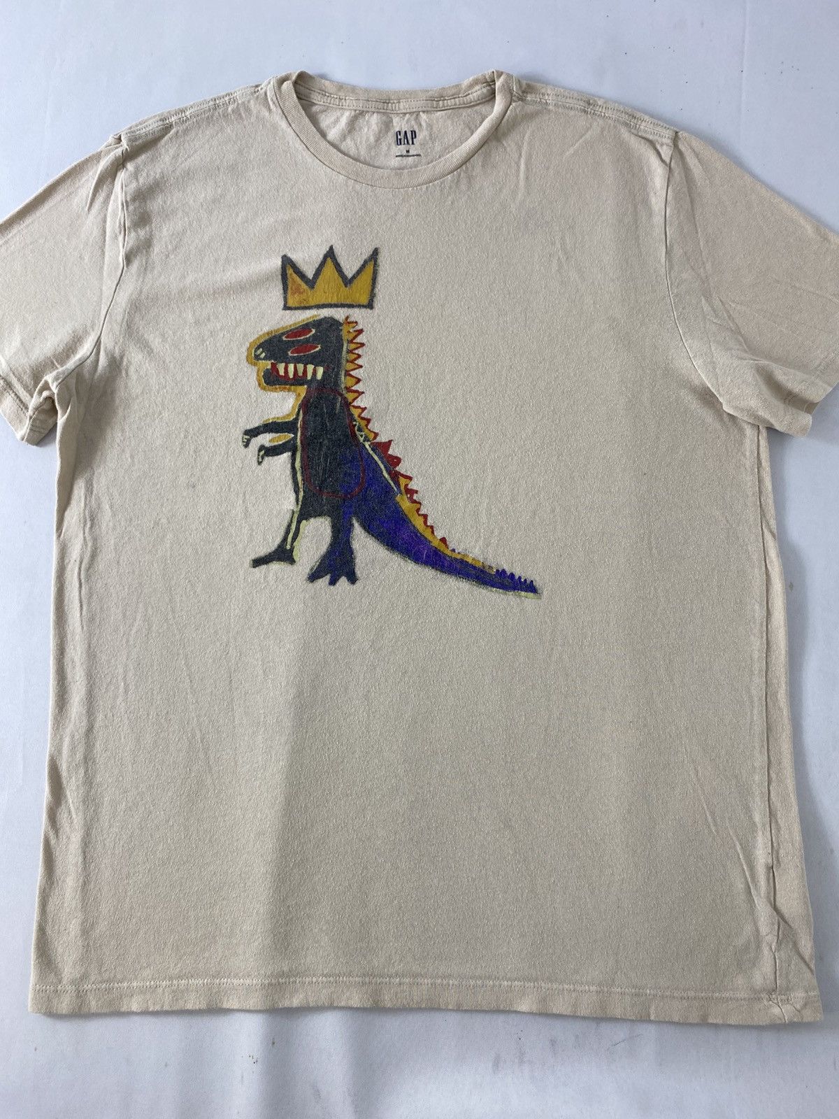 Jean-Michel Basquiat GAP Jean Michel Basquiat Dinosaur Artwork Graphic Tee Size US L / EU 52-54 / 3 - 3 Thumbnail