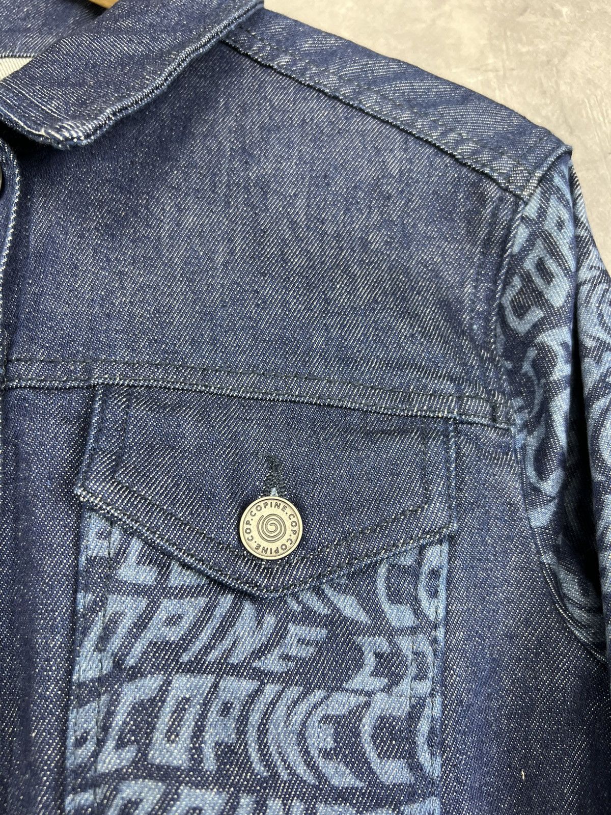 Cop Copine Cop Copine Y2K Women Monogram Denim Jacket Size 38 Size XS / US 0-2 / IT 36-38 - 7 Thumbnail