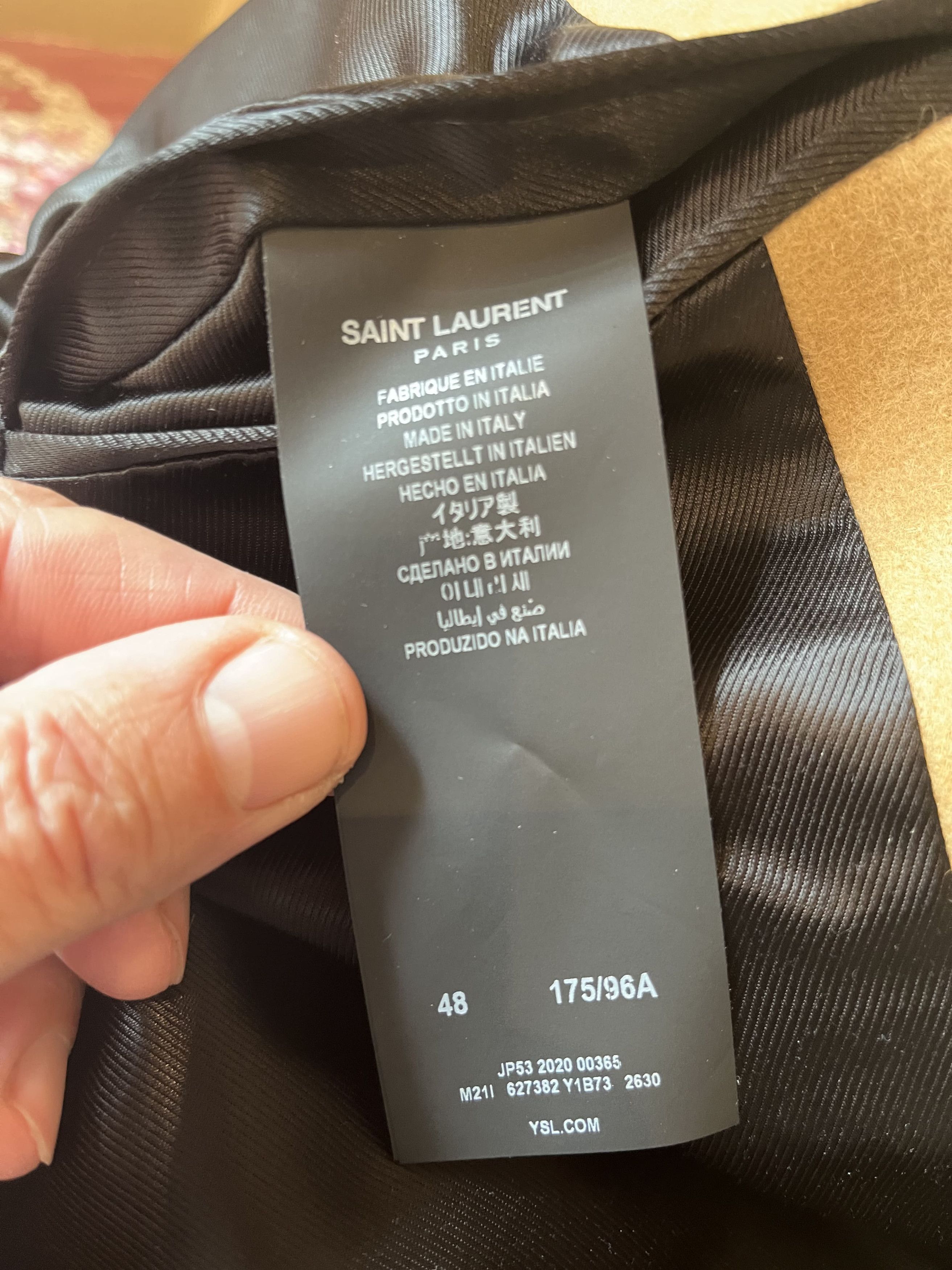 Saint Laurent Paris Saint Laurent 2020 Chesterfield Coat Feutre Sable Beige sz48 Size US M / EU 48-50 / 2 - 3 Thumbnail