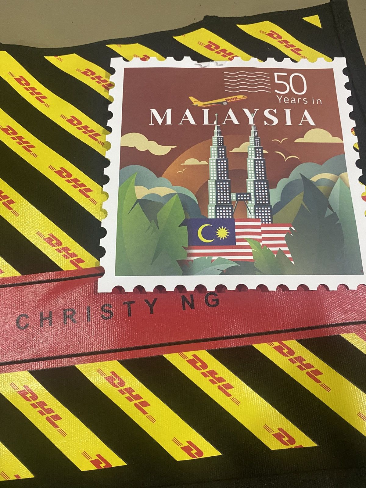 DHL DHL X Christy Ng 50 Years Malaysia Shopping Tote Bag Size ONE SIZE - 18 Thumbnail