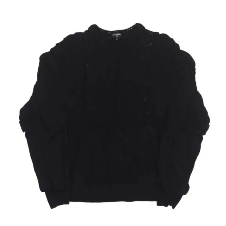 Chanel Chanel Casual Black Knitted Sweater 0079 Size M / US 6-8 / IT 42-44 - 1 Thumbnail