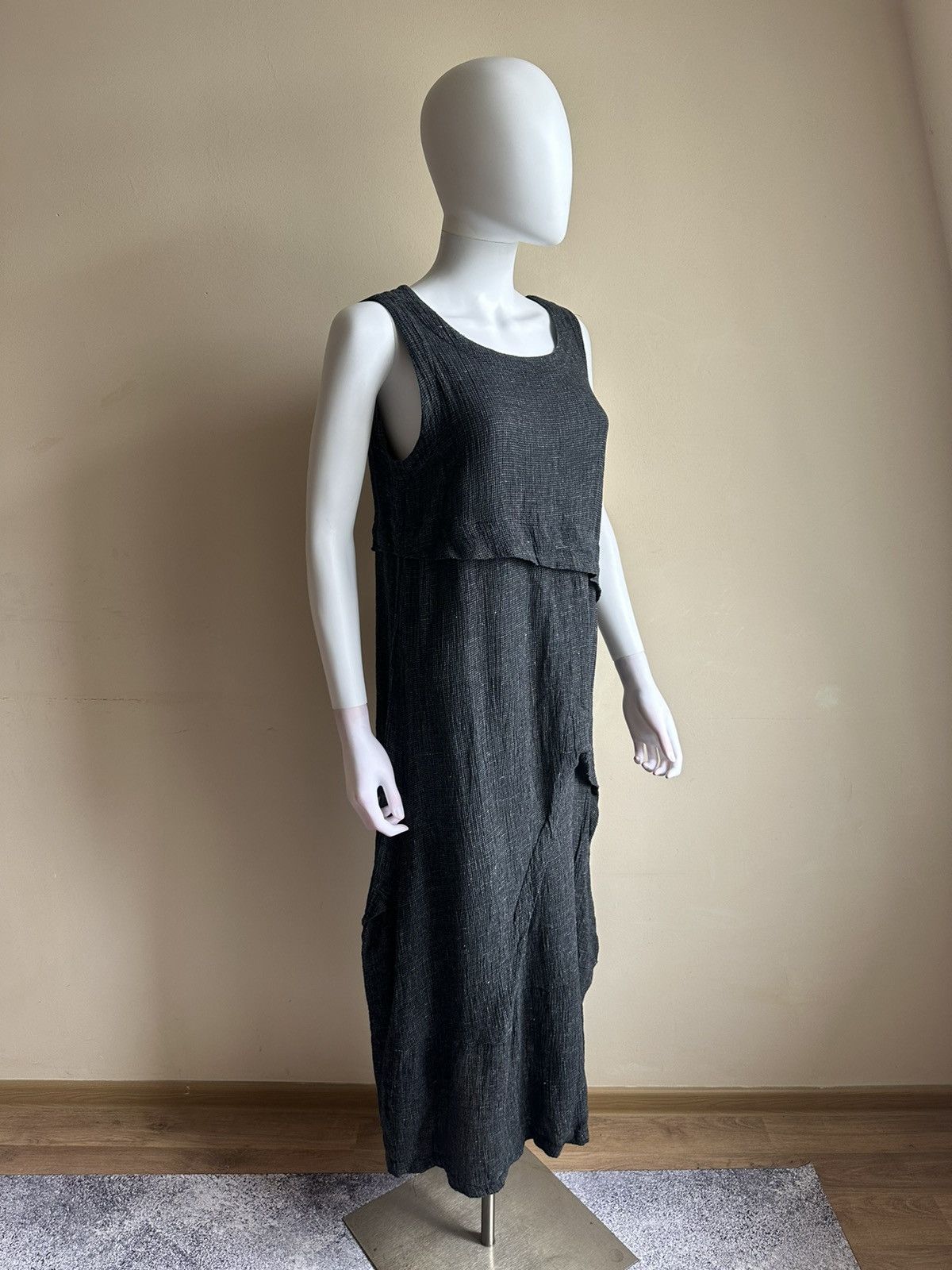 OSKA dresses for women ISCHIKO by OSKA avantgarde grey US10 Linen Size L / US 10 / IT 46 - 1 Thumbnail
