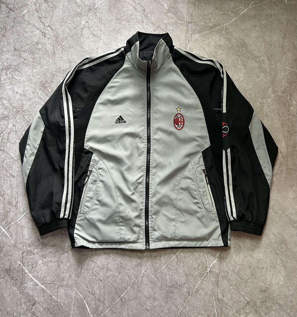 Adidas × Vintage 90s Vintage Adidas AC Milan Opel Track Top
