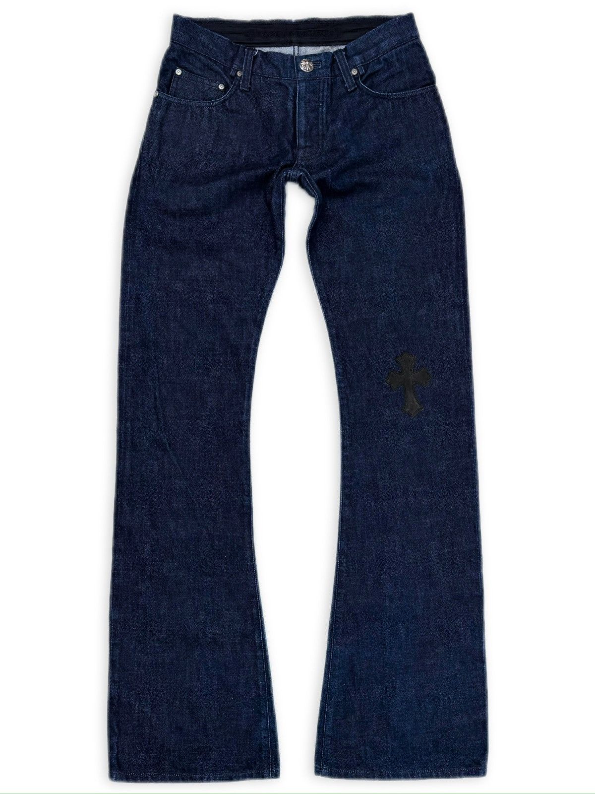 Chrome Hearts Chrome Hearts RICHARD STARK PERSONAL Flared 19 Cross Patch Dark Blue Jeans Size US 31 - 6 Thumbnail