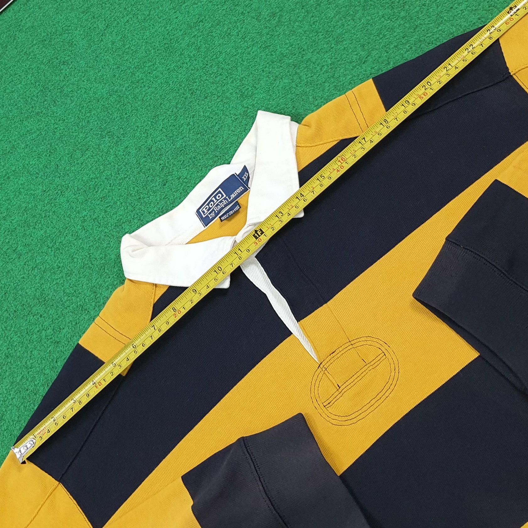 Polo Ralph Lauren Vintage Polo Ralph Lauren Striped Rugby Shirt E1N1 Size US XXL / EU 58 / 5 - 10 Thumbnail