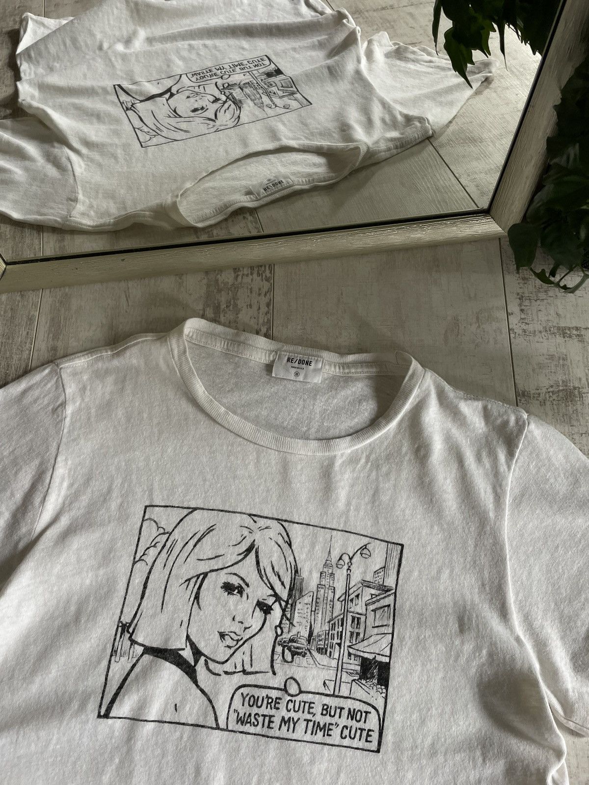 RE/DONE RE/DONE Classic You’re Cute Tee White Size XS / US 0-2 / IT 36-38 - 3 Thumbnail