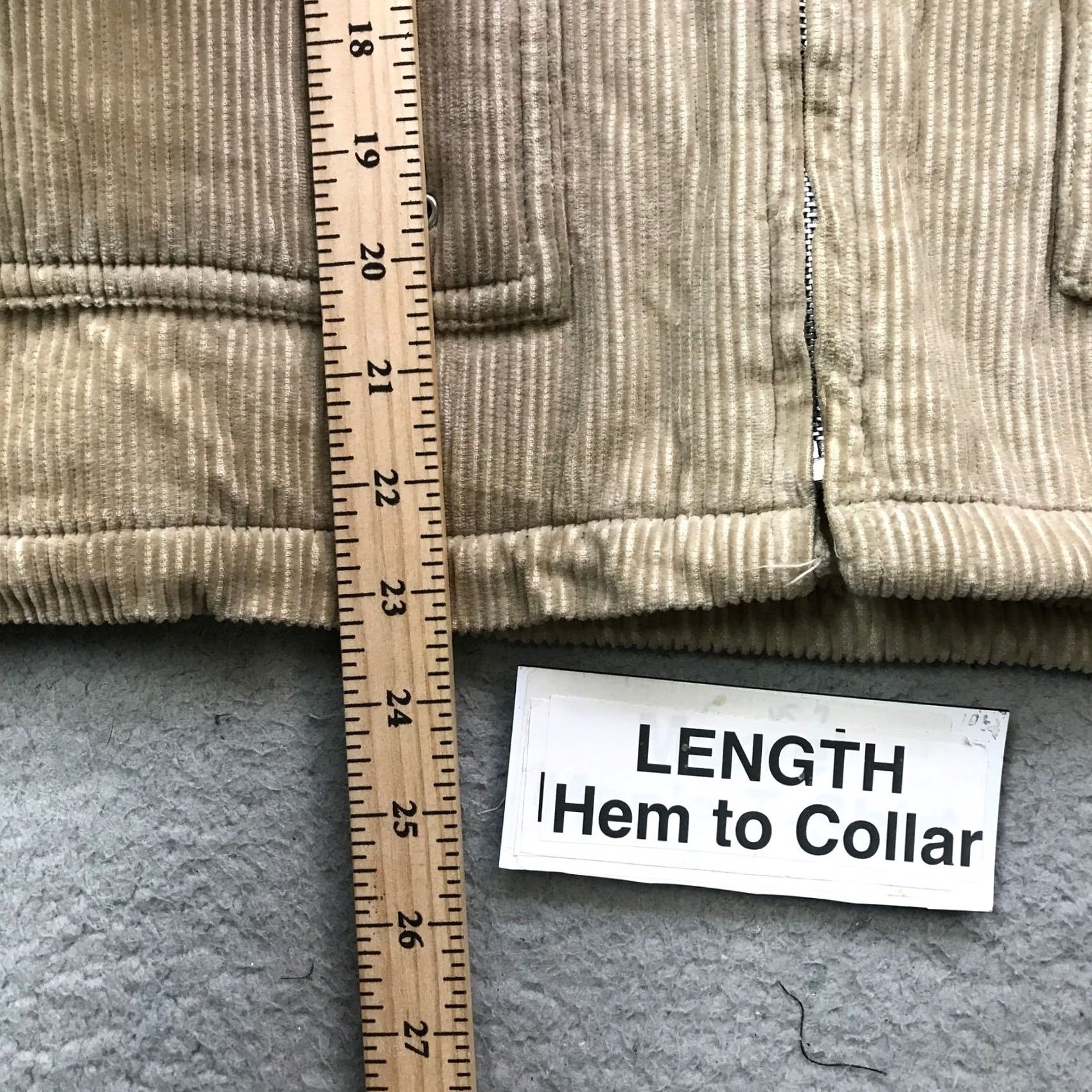 Vintage VINTAGE Outer Edge Corduroy Jacket Hoodie Tan L Womens Large L Zip Full Zip Pockets Sherpa Lined Jacket Coat Shirt Size L / US 10 / IT 46 - 5 Thumbnail