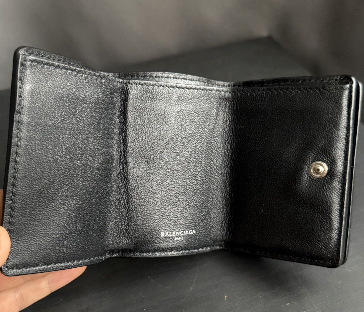 Balenciaga Balenciaga Spellout Compact Trifold Wallet Size ONE SIZE - 11 Thumbnail