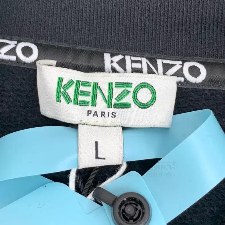 Kenzo Kenzo Black letter embroidery cotton drawstring long-sleev Size L / US 10 / IT 46 - 5 Thumbnail