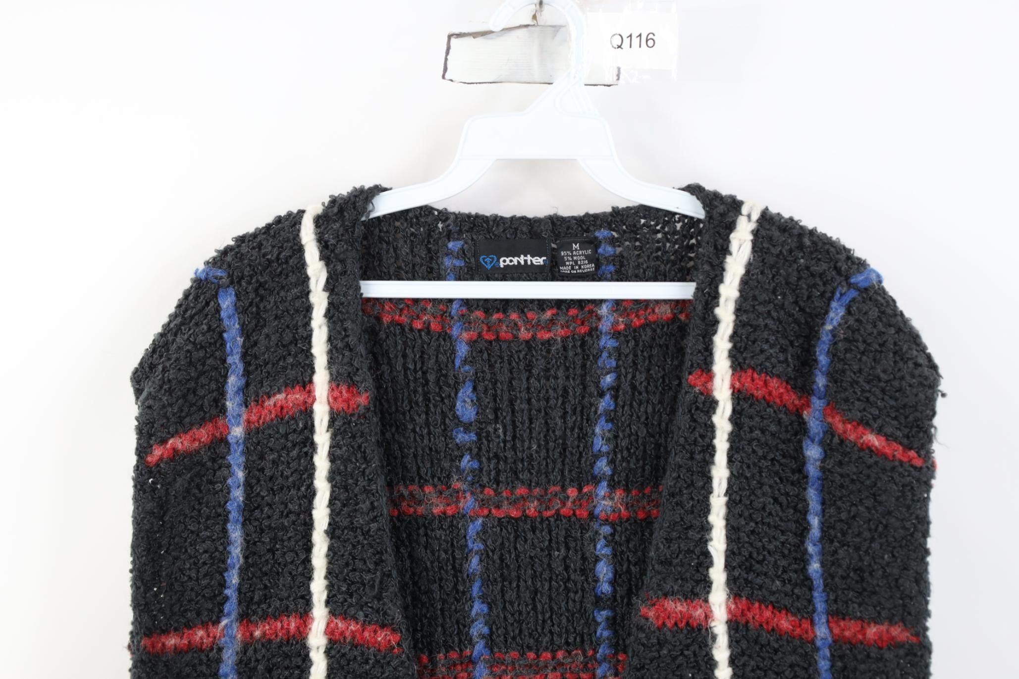 Vintage Vintage 80s 90s Streetwear Blend Textured Knit Sweater Vest Size M / US 6-8 / IT 42-44 - 2 Thumbnail
