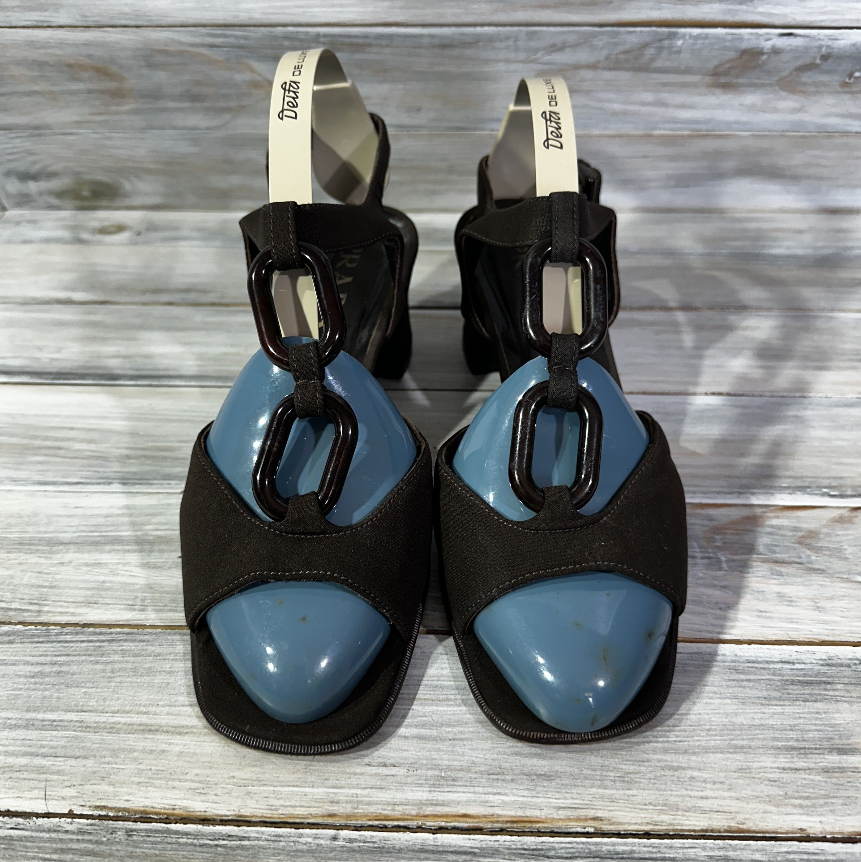 Prada PRADA Milano Made In Italy Heels Sandals Brown LuxuryBrand Size US 8.5 / IT 38.5 - 3 Thumbnail
