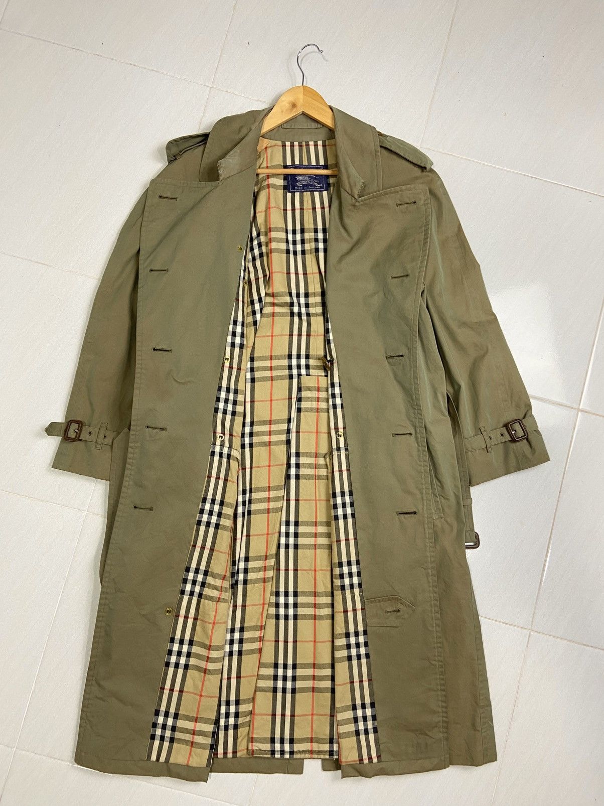 Burberry Vintage Burberrys Nova check Trench Coat Made in England Size US M / EU 48-50 / 2 - 3 Thumbnail