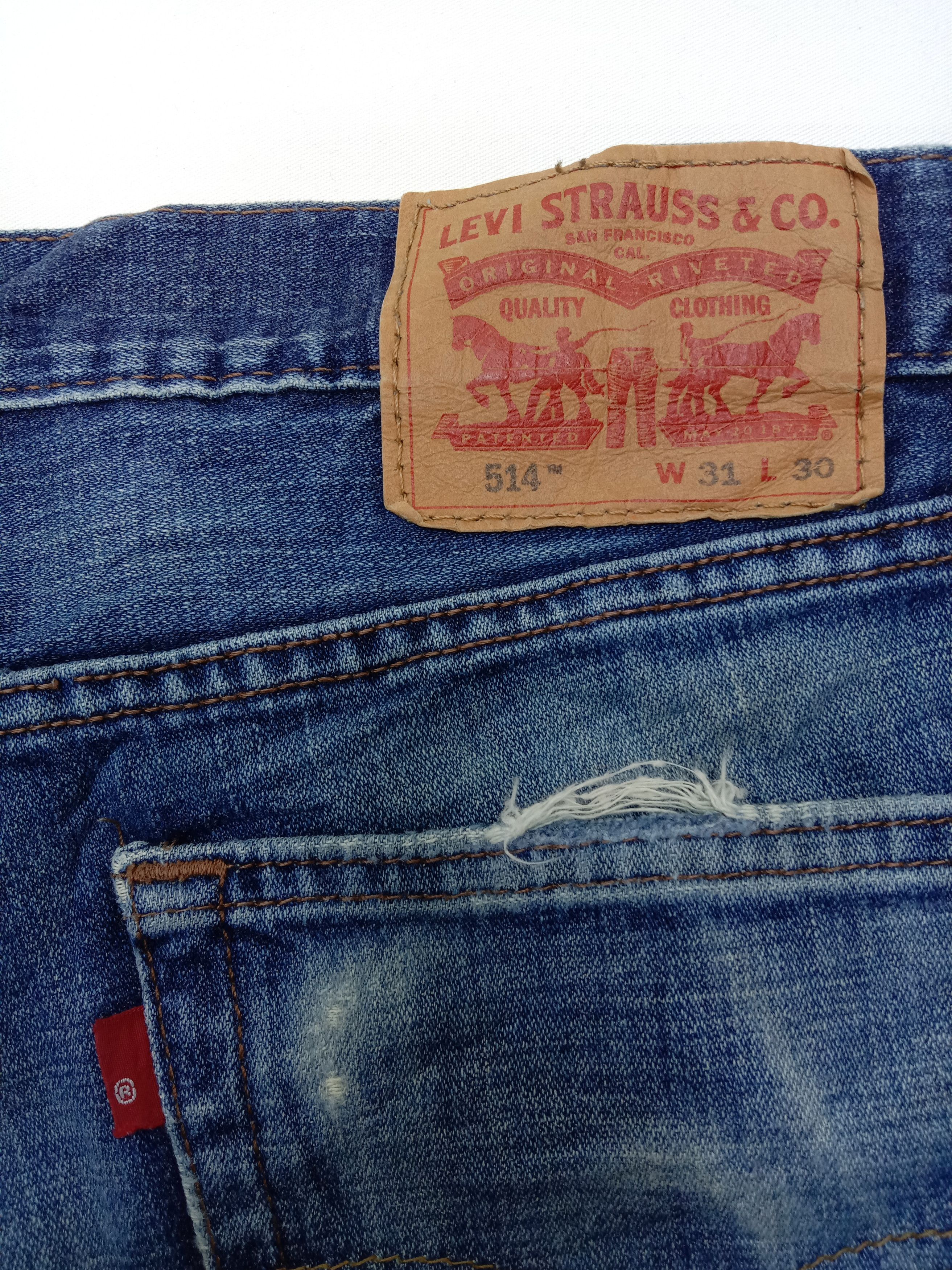 Levi's Vintage Levi's 514 Jeans Distressed Denim Size US 31 - 14 Thumbnail