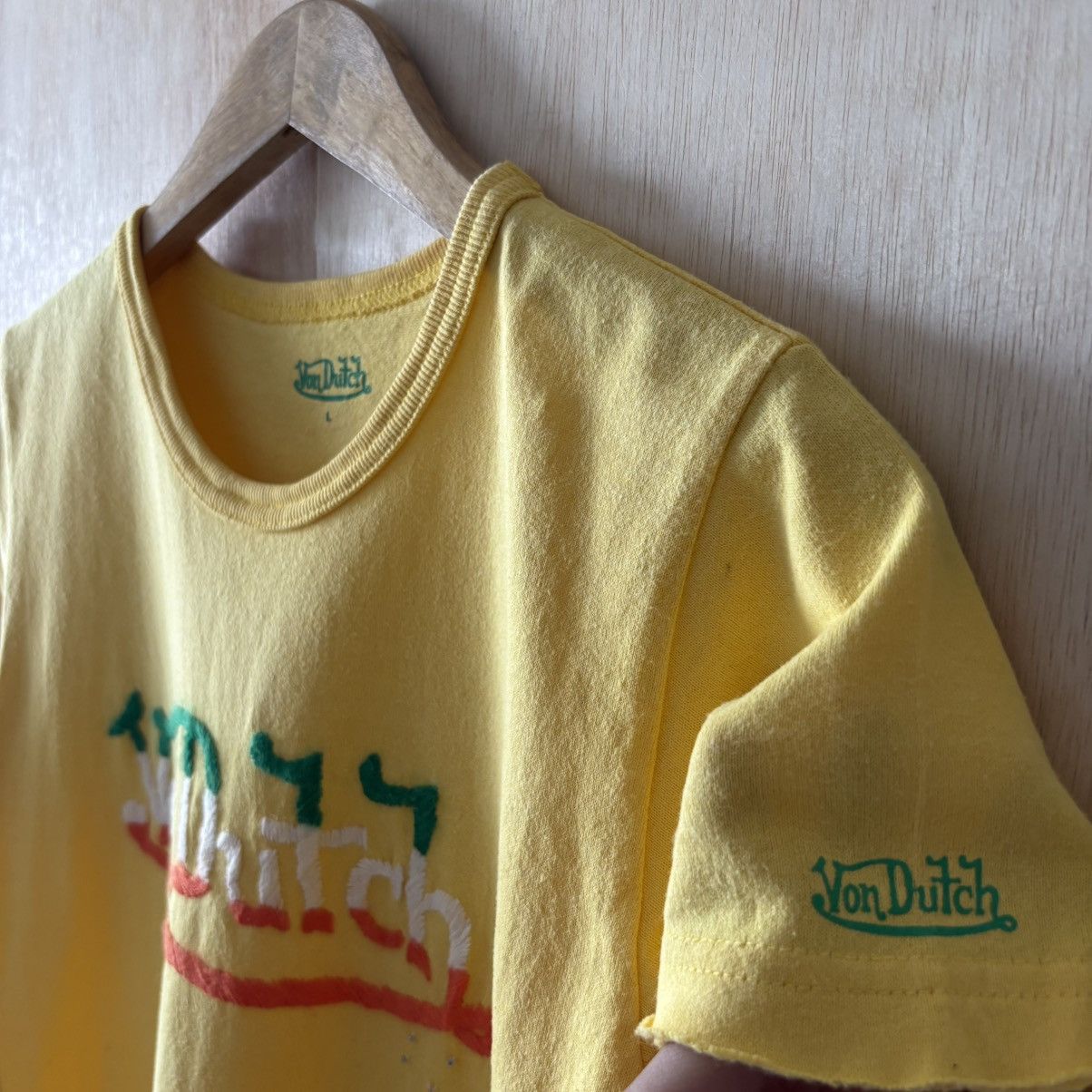 Von Dutch Y2K Von Dutch Big Logo Yellow Tee Size S / US 4 / IT 40 - 3 Thumbnail