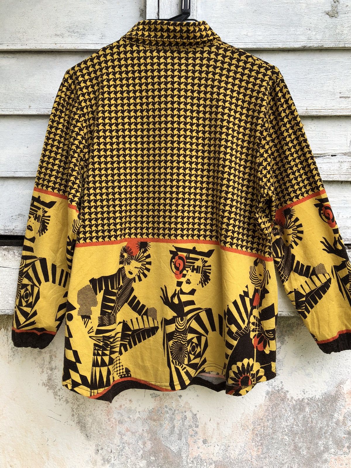 Art Comes First × Japanese Brand PIERS Houndstooth Arts Long Sleeve Size S / US 4 / IT 40 - 6 Thumbnail