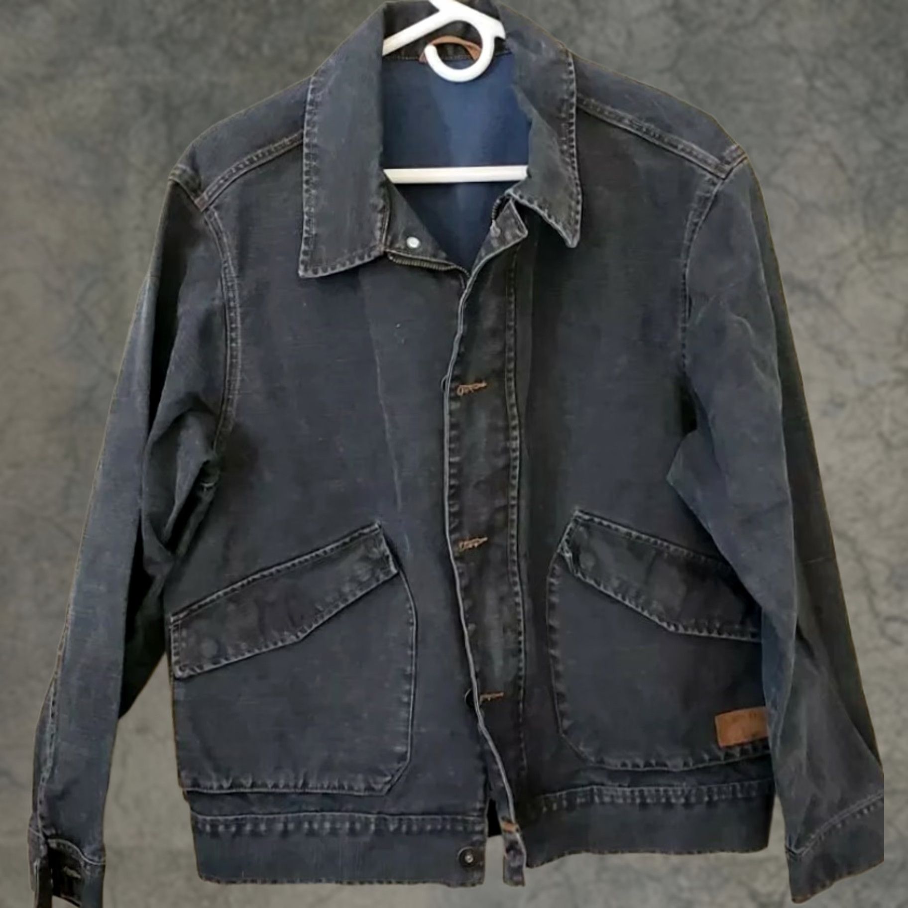 Timberland TIMBERLAND Weathergear Denim Blue Jean Jacket Medium Men Regular M Cotton Denim Jacket Work Wear Lightweight Blue 2000s Vintage Mens Size US 31 - 1 Thumbnail
