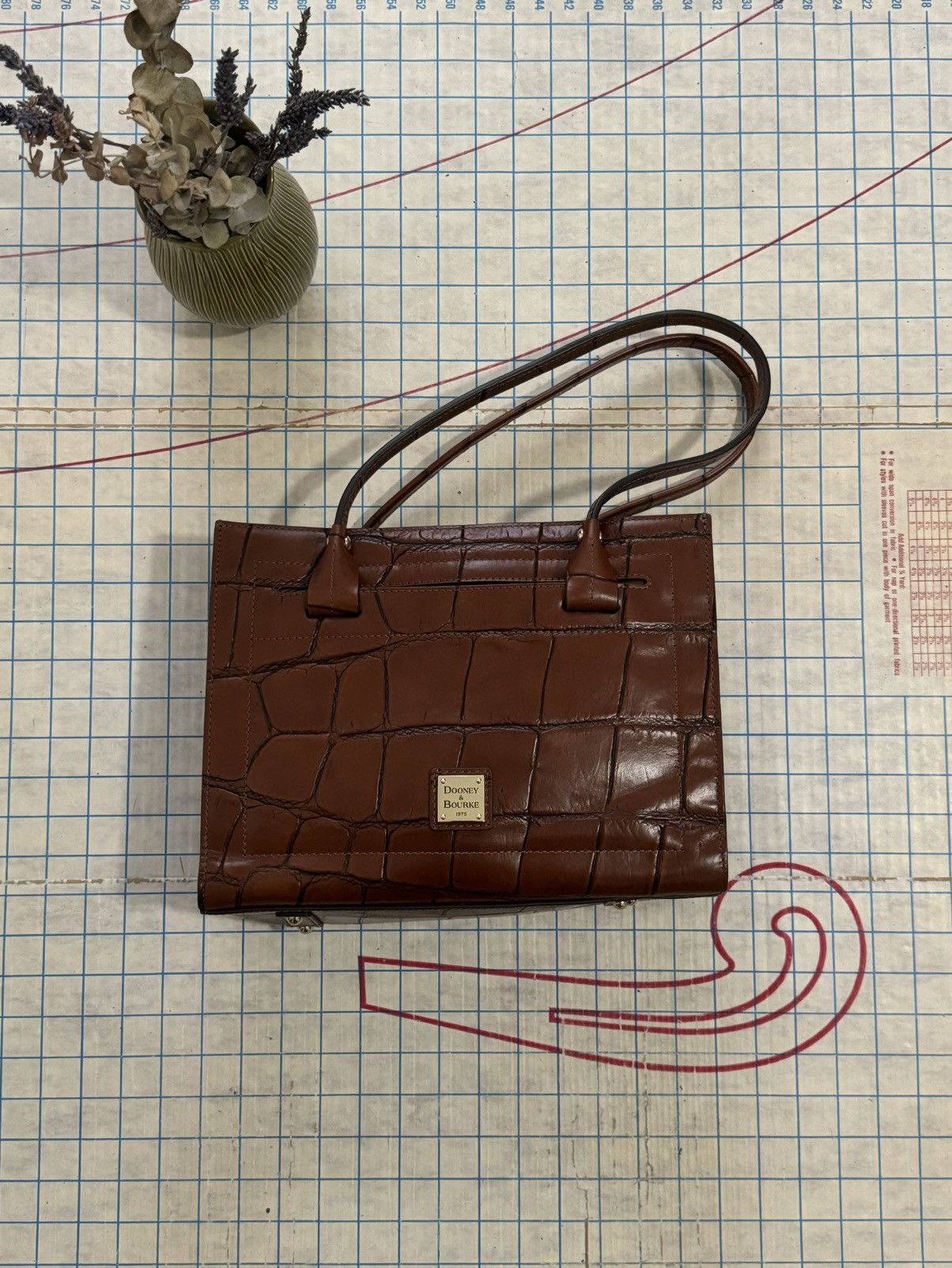 Dooney & Bourke Dooney & Bourke Denison Italian Calfskin Leather Satchel Bag Size ONE SIZE - 2 Thumbnail