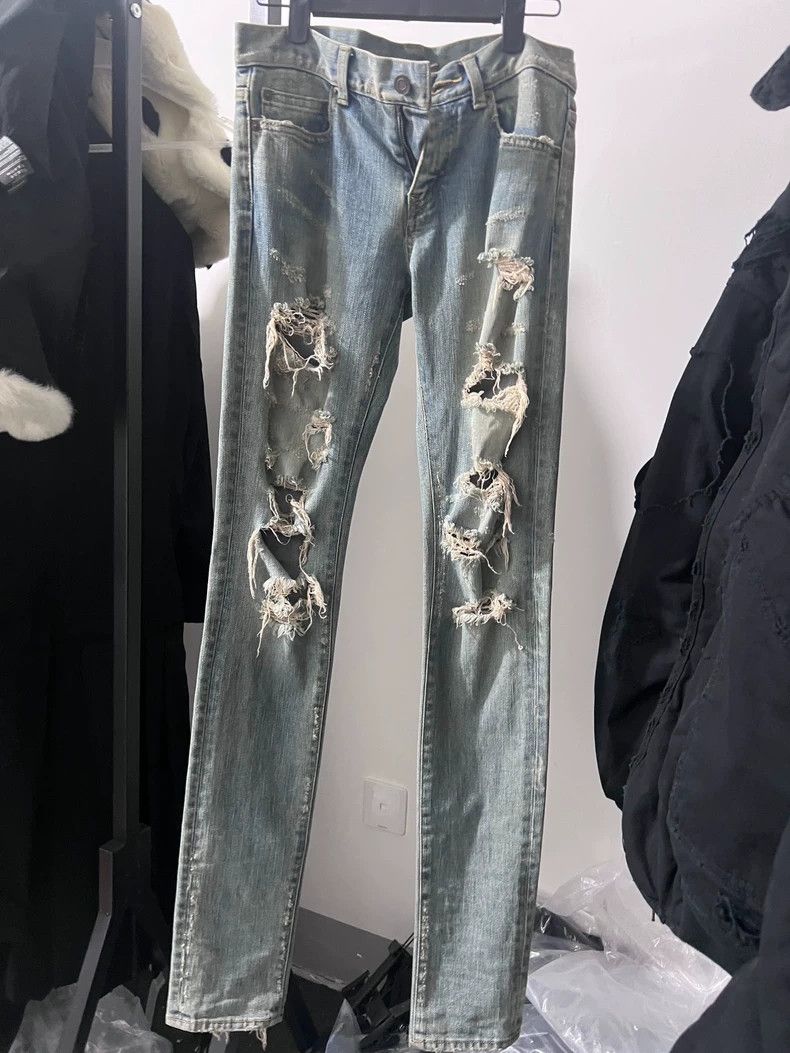 Saint Laurent Paris Saint Laurent Paris Corroded and damaged jeans 