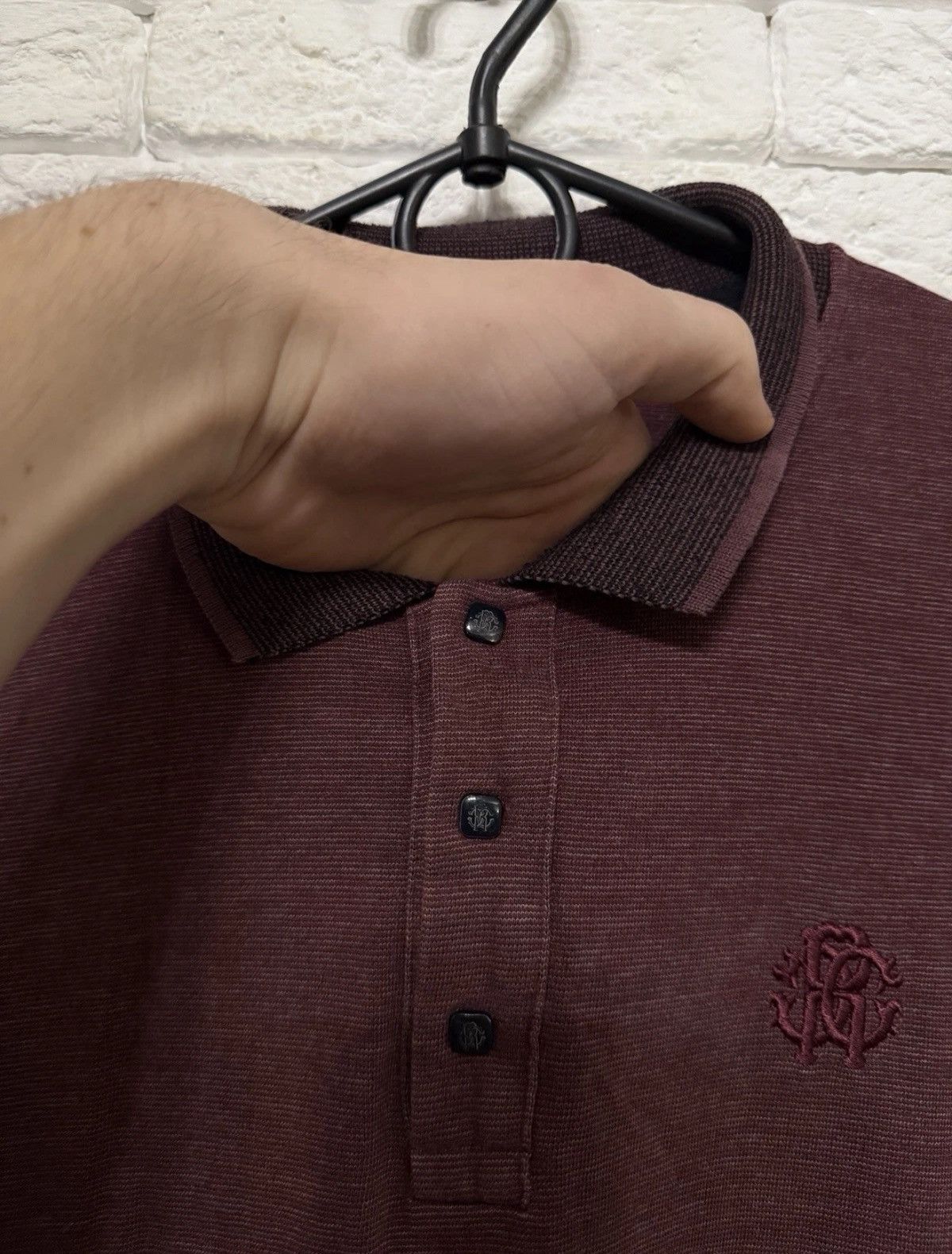 Roberto Cavalli Vintage Roberto Cavalli Rugby Longsleeved Washed Polo Shirt Size US M / EU 48-50 / 2 - 3 Thumbnail