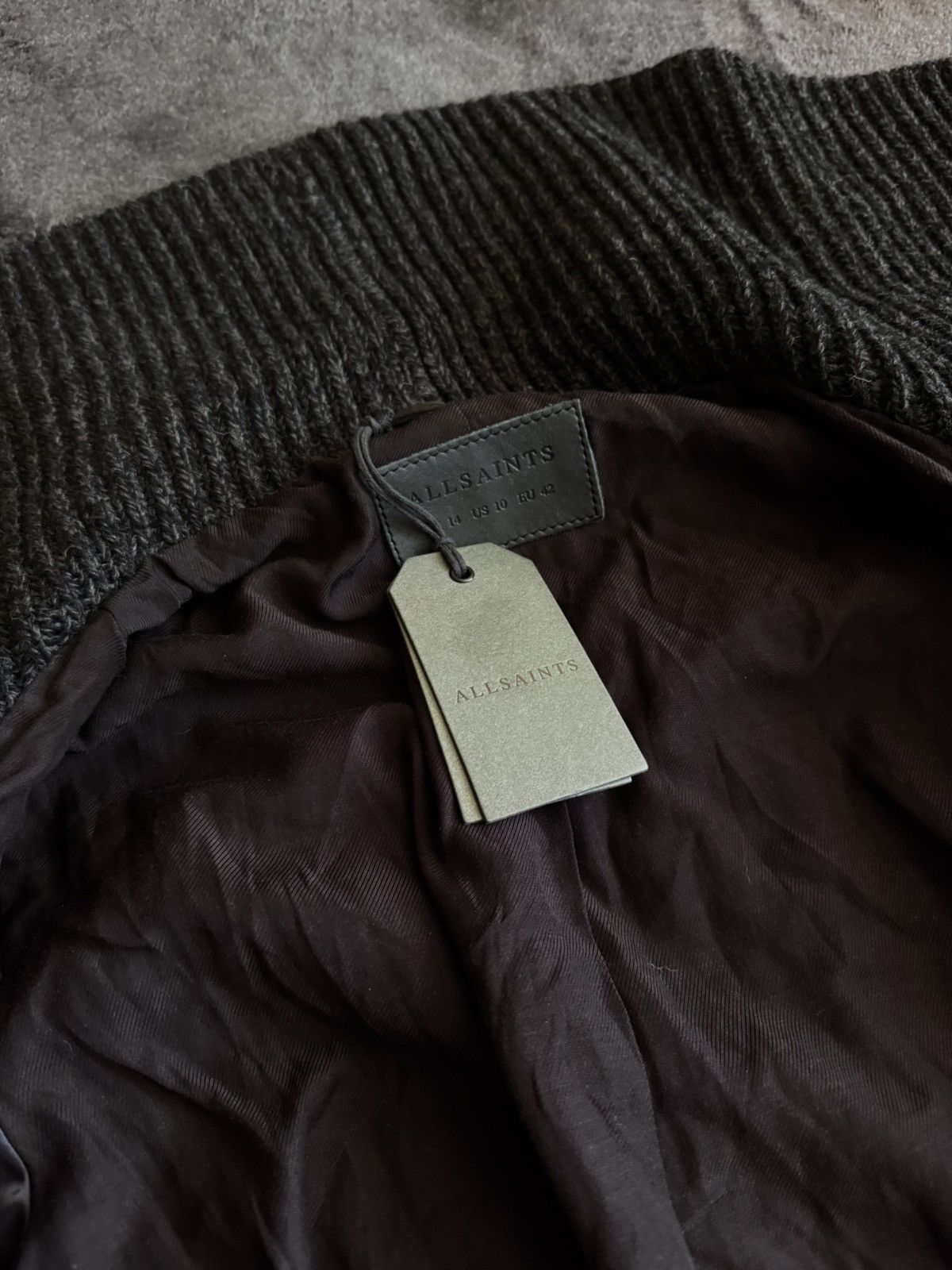 Allsaints All saints suede wrap biker brown jacket y2k NEW Size M / US 6-8 / IT 42-44 - 8 Thumbnail