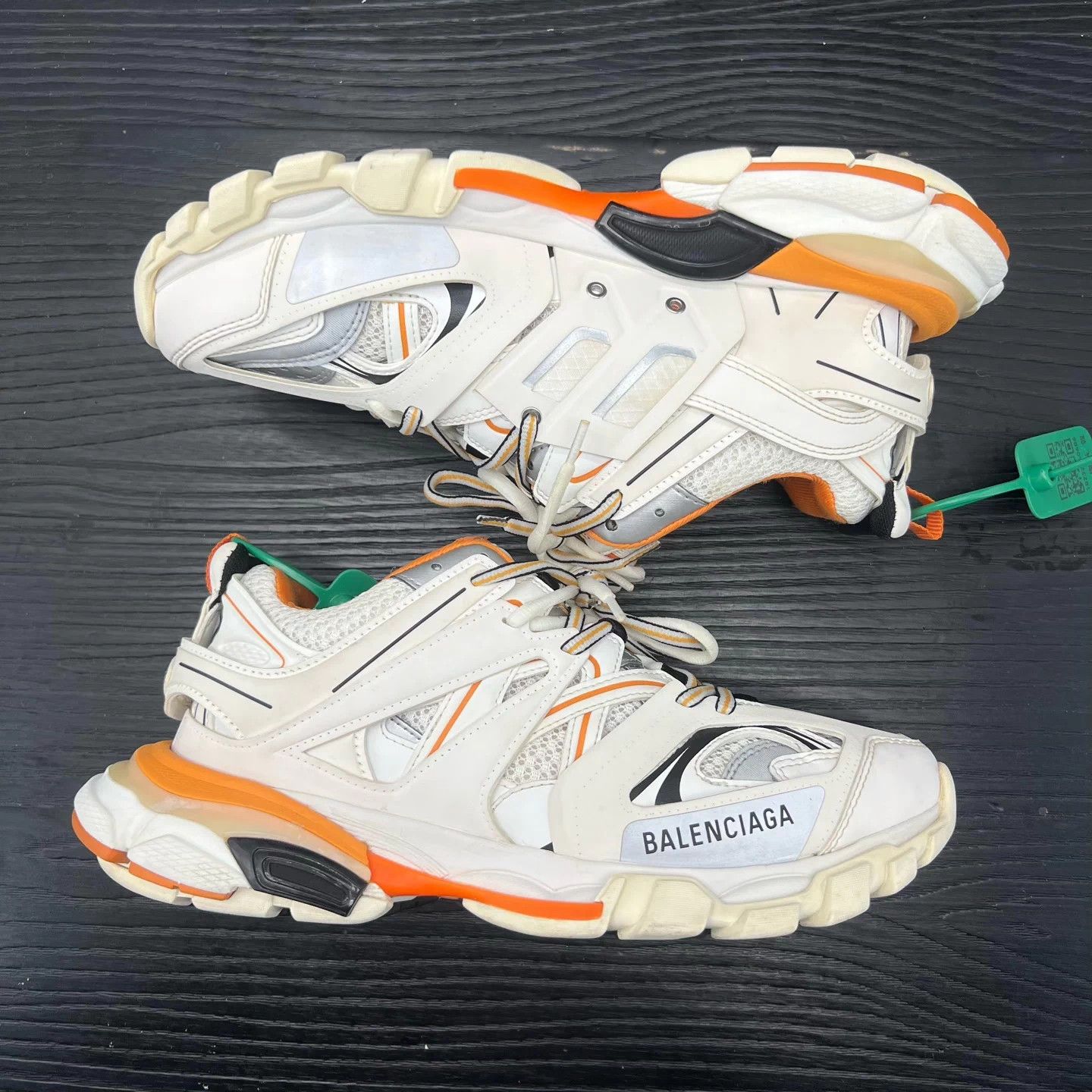 Balenciaga Balenciaga Track White Orange 40 New Slight Oxid Size US 7 / EU 40 - 3 Thumbnail