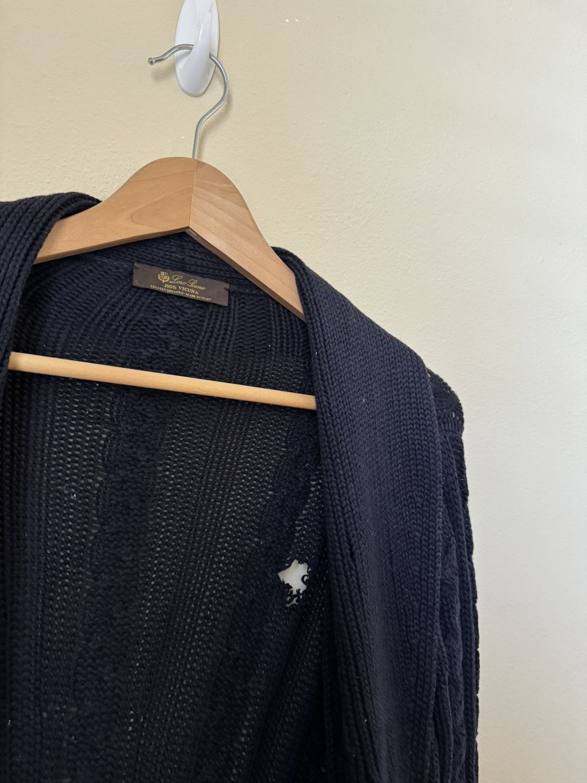 Loro Piana Loro Piana 100% Vicuna Cardigan Sweater Knit Navy Blue 40 Size US XXS / EU 40 - 8 Thumbnail