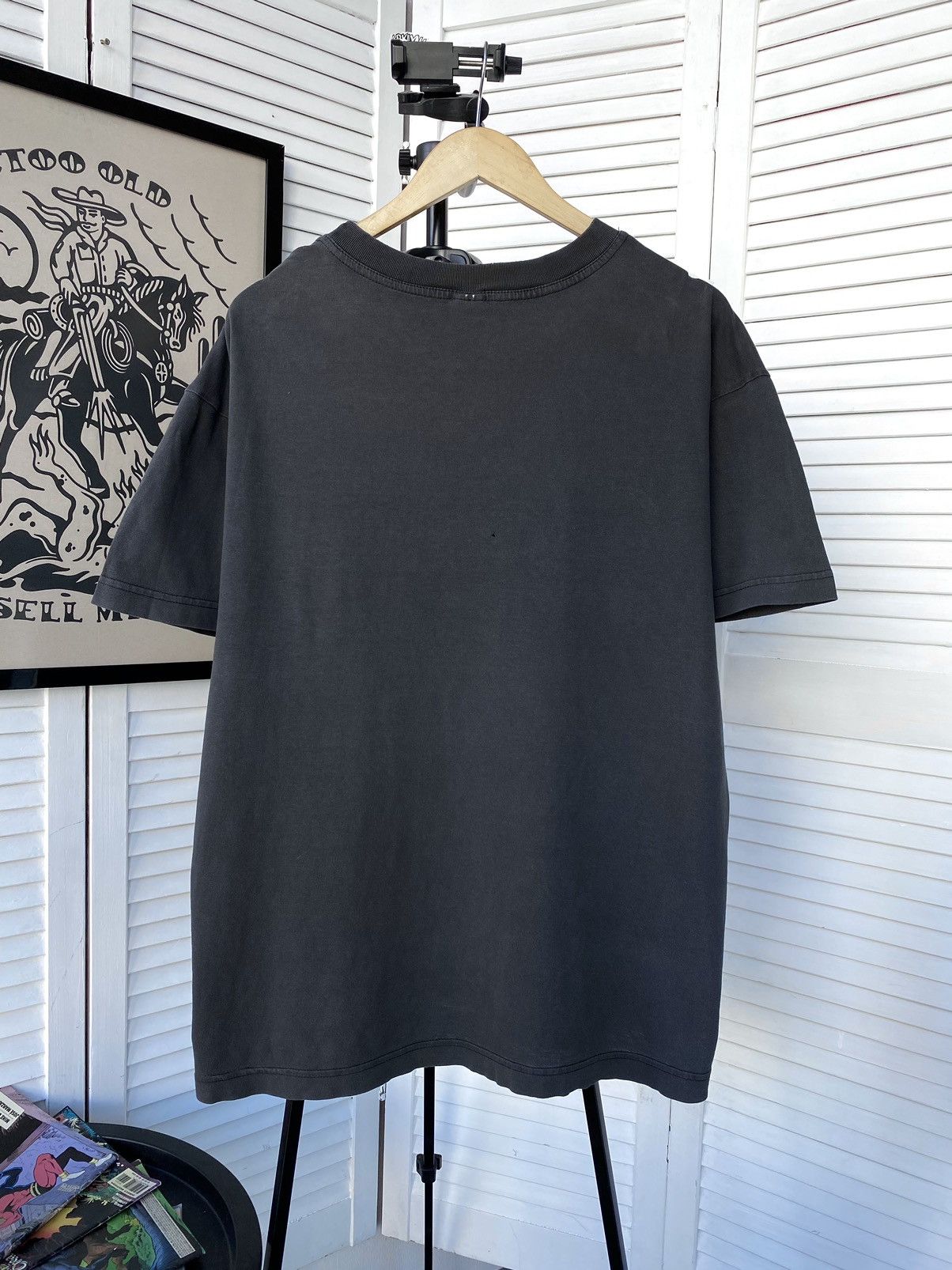 Adidas × Vintage Vintage Adidas Retro Big Knit Logo Distressed Tee Shirt Size US XL / EU 56 / 4 - 2 Thumbnail