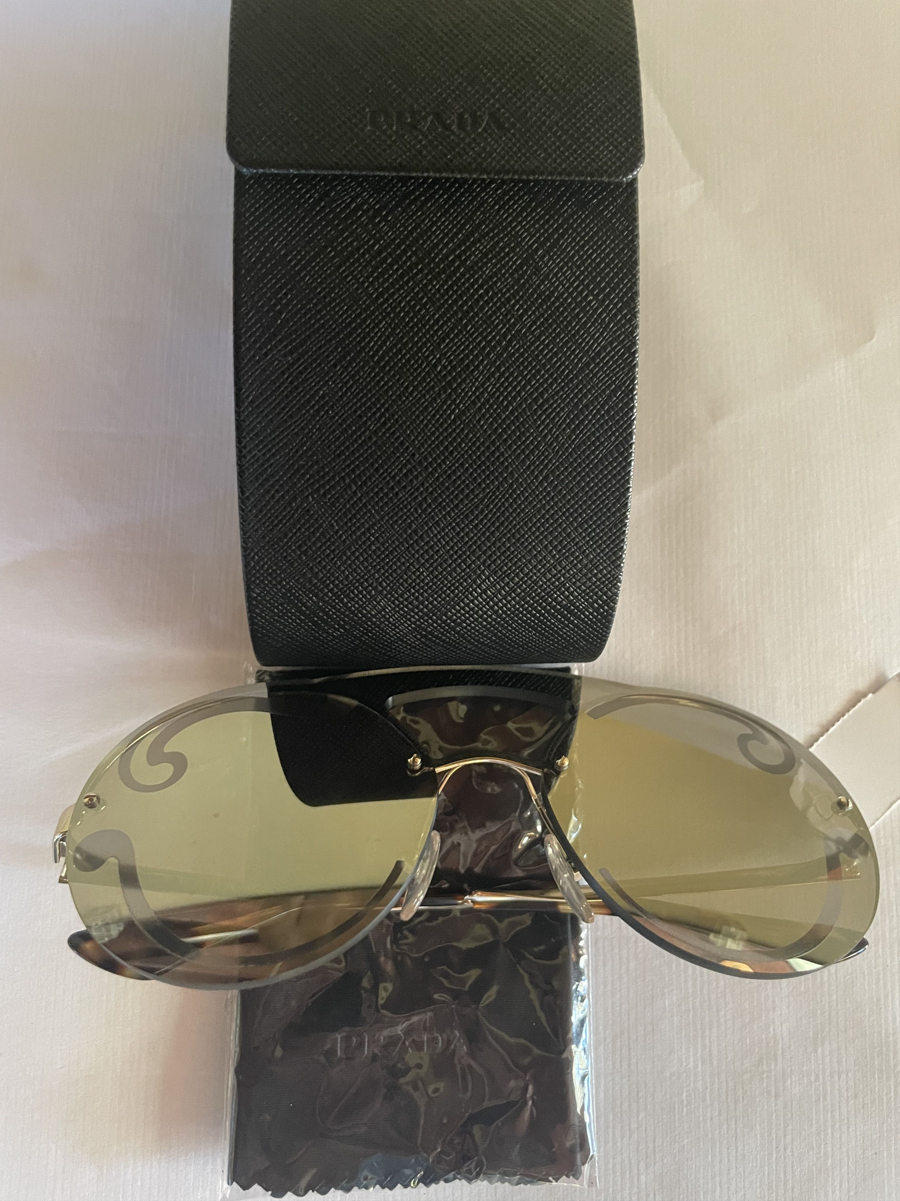Prada Prada Cinema Evolution Round SPR 65T ZVN-ODW Sunglasses Size ONE SIZE - 6 Thumbnail