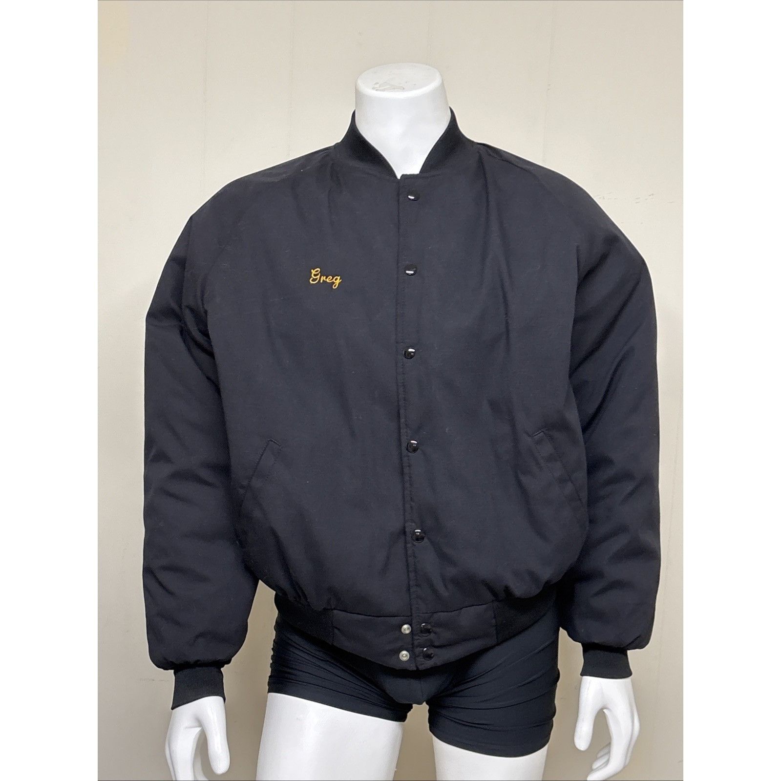 Other Vtg Fishing Club Bomber Jacket Mens XL Black Embroidered Can Size US XL / EU 56 / 4 - 3 Thumbnail