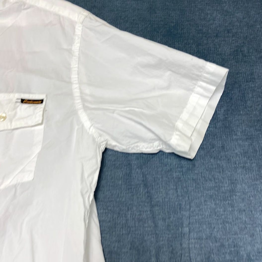 Vintage Civilianaire Shirt Men Medium White Cotton Wash And Wear Button Up Everyday Wear Short Sleeve Casual Knit Size US M / EU 48-50 / 2 - 4 Thumbnail