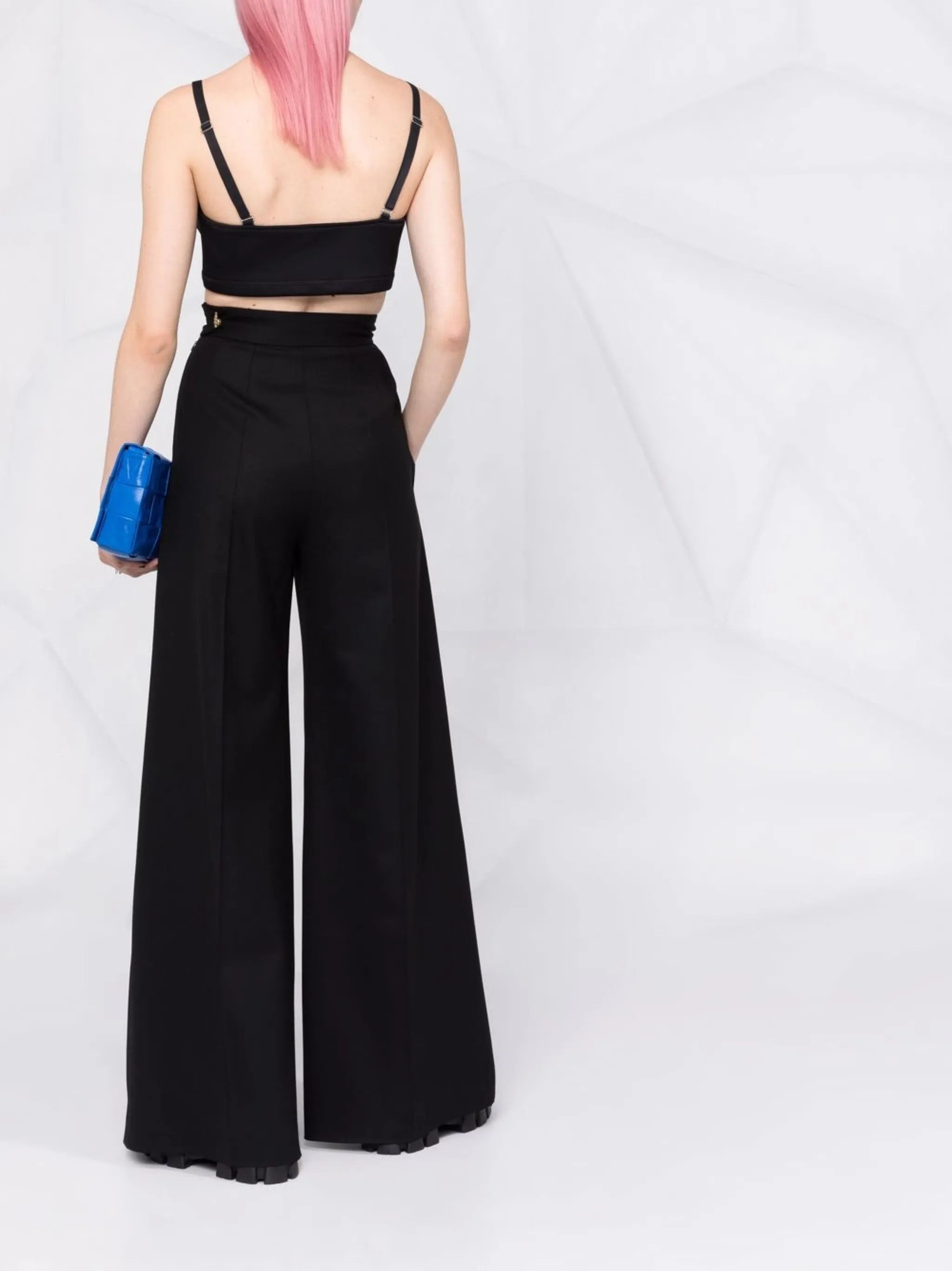 Alexander McQueen o1y0325 Bustier Top in Black Size M / US 6-8 / IT 42-44 - 4 Thumbnail