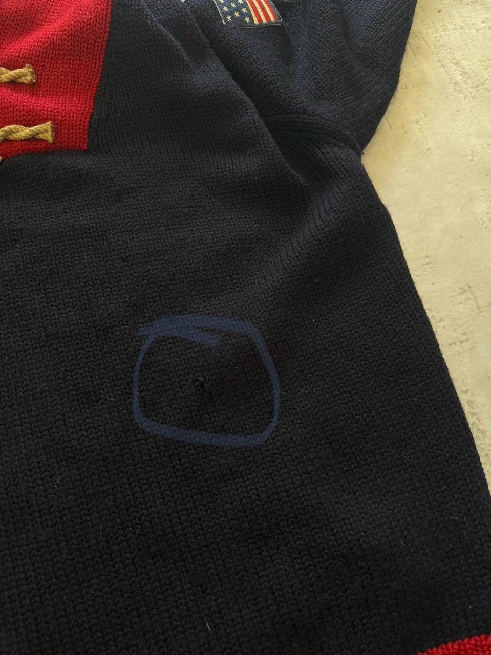 Polo Ralph Lauren Polo Ralph Lauren USA Flag Sweater Duffle Cable turtleneck Size US XXL / EU 58 / 5 - 11 Thumbnail