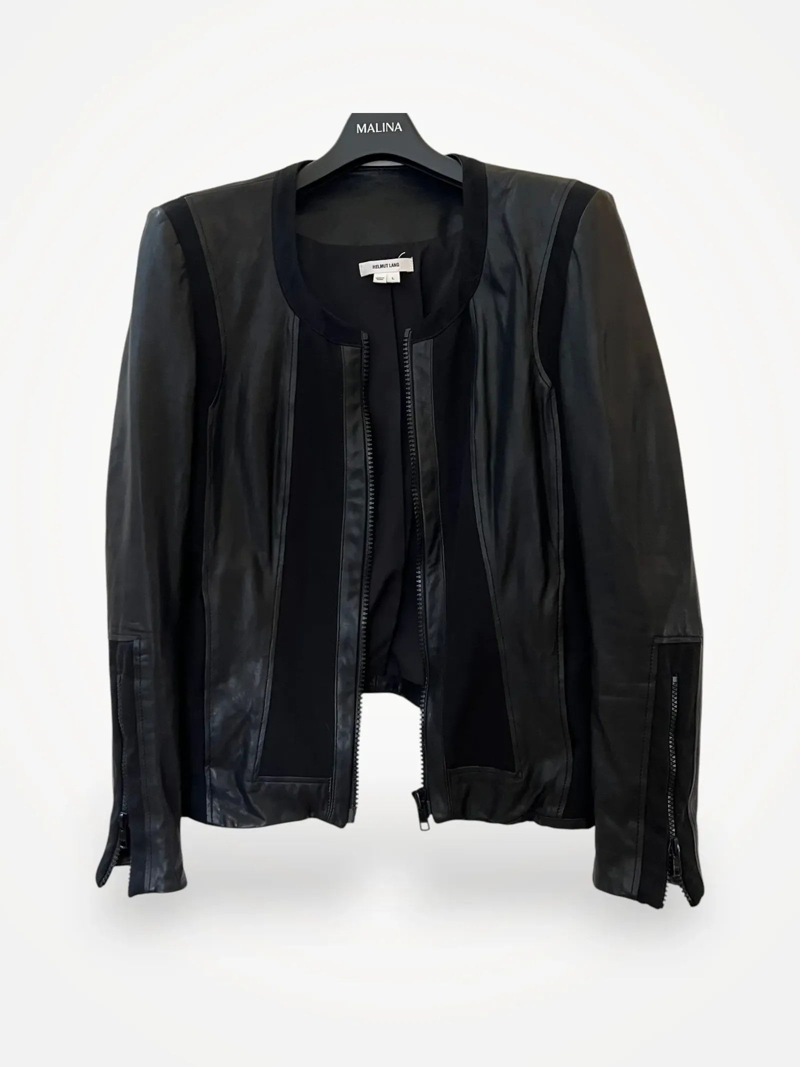 Helmut Lang Helmut Lang Leather Jacket Size L / US 10 / IT 46 - 1 Thumbnail