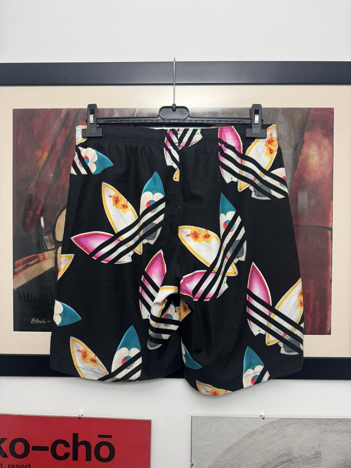 Adidas × Pharrell SS15 Adidas Pharrell Williams Sample Shorts Multi Logo Swim Size US 31 - 2 Thumbnail