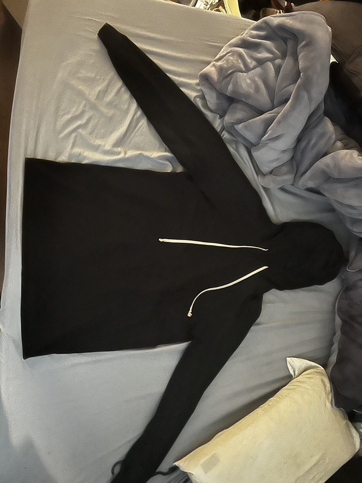Rick Owens Rick Owens Black Drawstring Hoodie Size US L / EU 52-54 / 3 - 2 Thumbnail