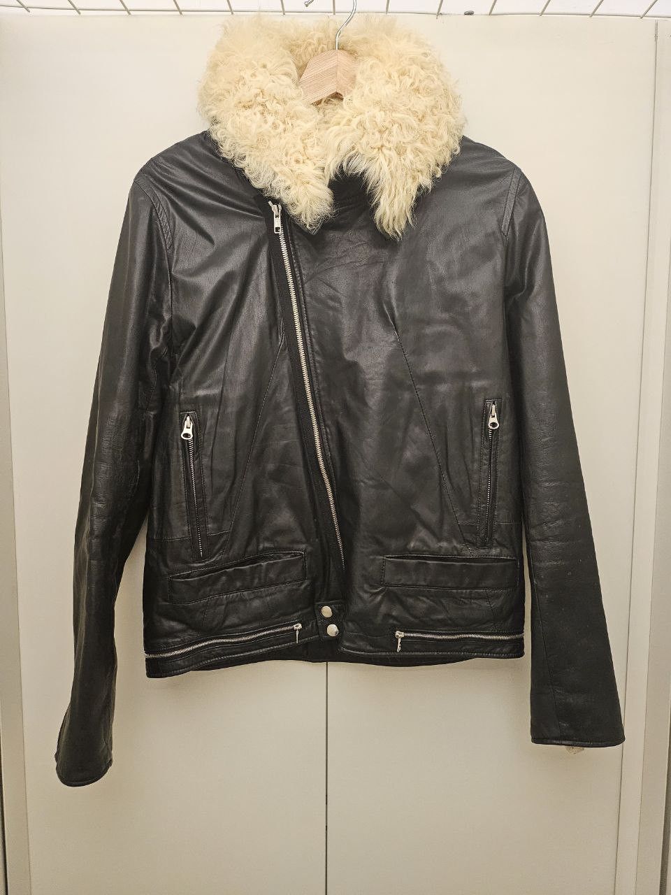 Pre-owned Undercover Fw06 Aw06 Guruguru Leather Fur Shearling Jacket In Black