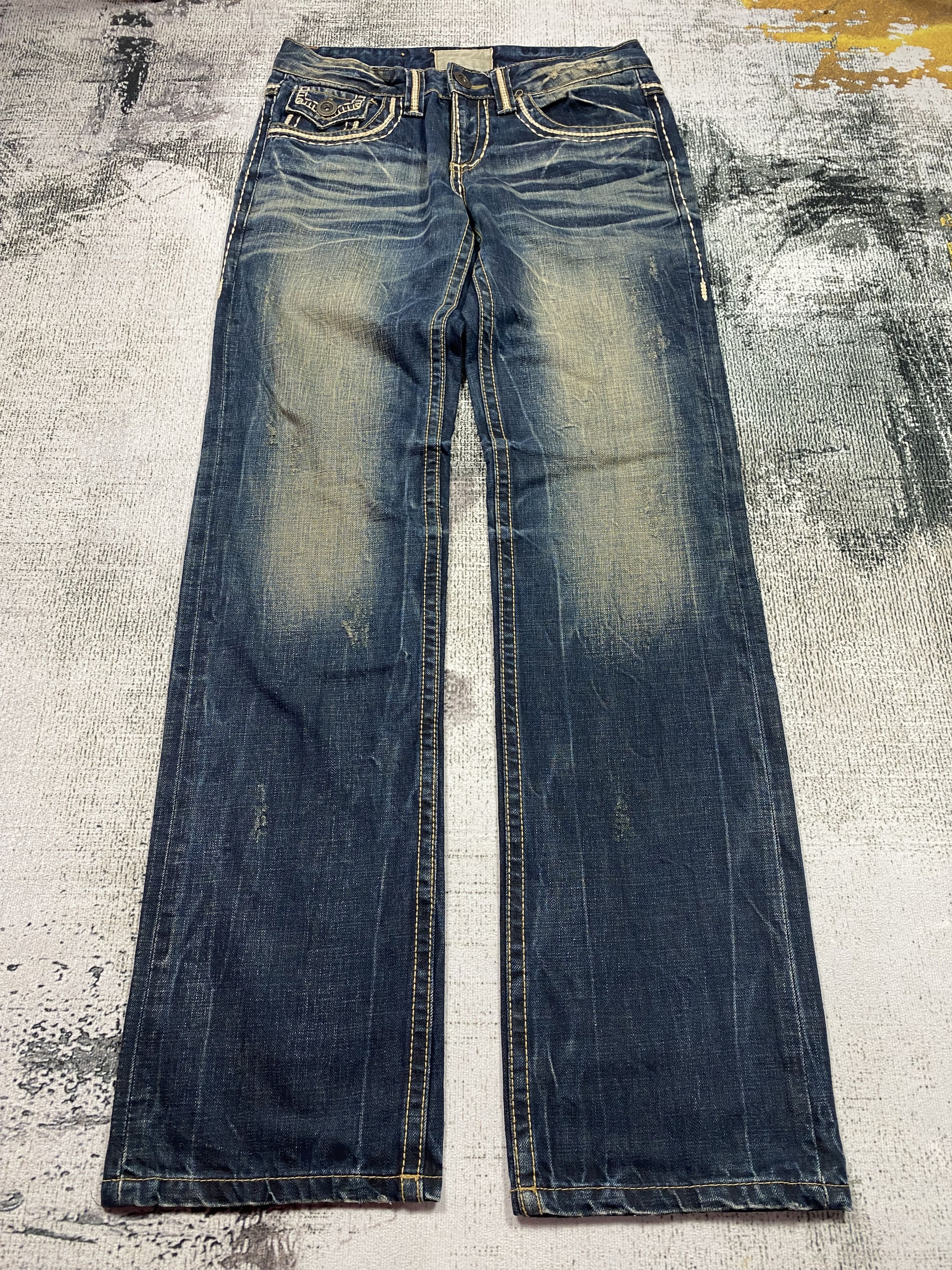 Japanese Brand RARE🔥Distressed Rusty Exotic Vintage Denim Lolita Jeans Size US 30 / EU 46 - 3 Thumbnail