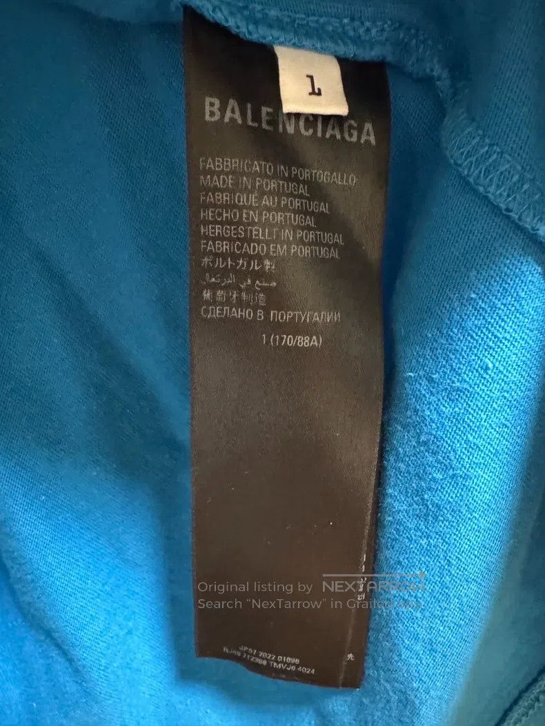 Balenciaga Balenciaga Strikethrough obscured logo printed T-shirt, sh Size US S / EU 44-46 / 1 - 6 Thumbnail