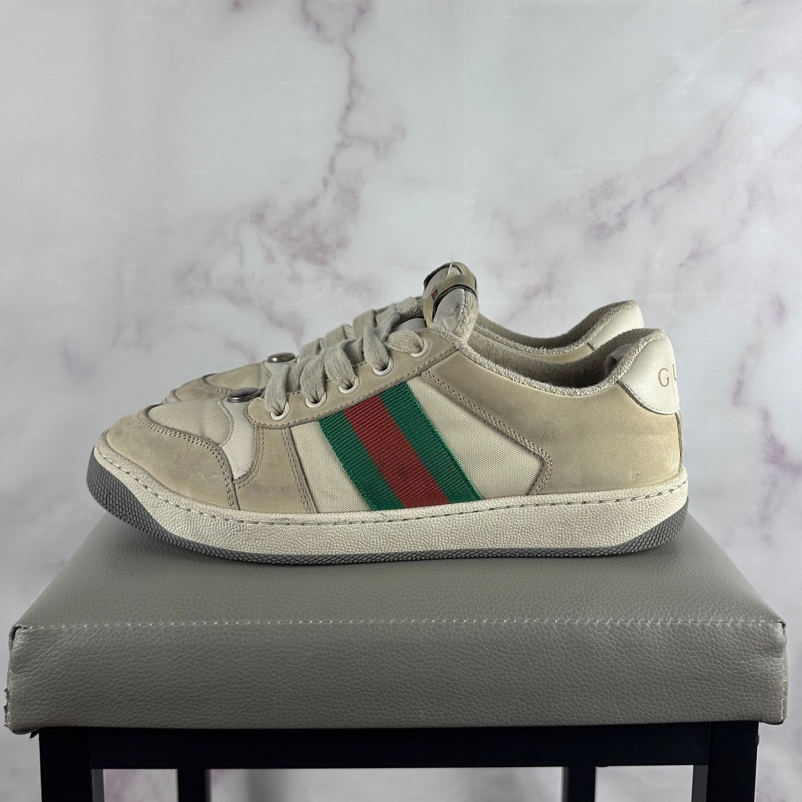Gucci GG Screener Low Cream Size US 6 / IT 36 - 2 Thumbnail