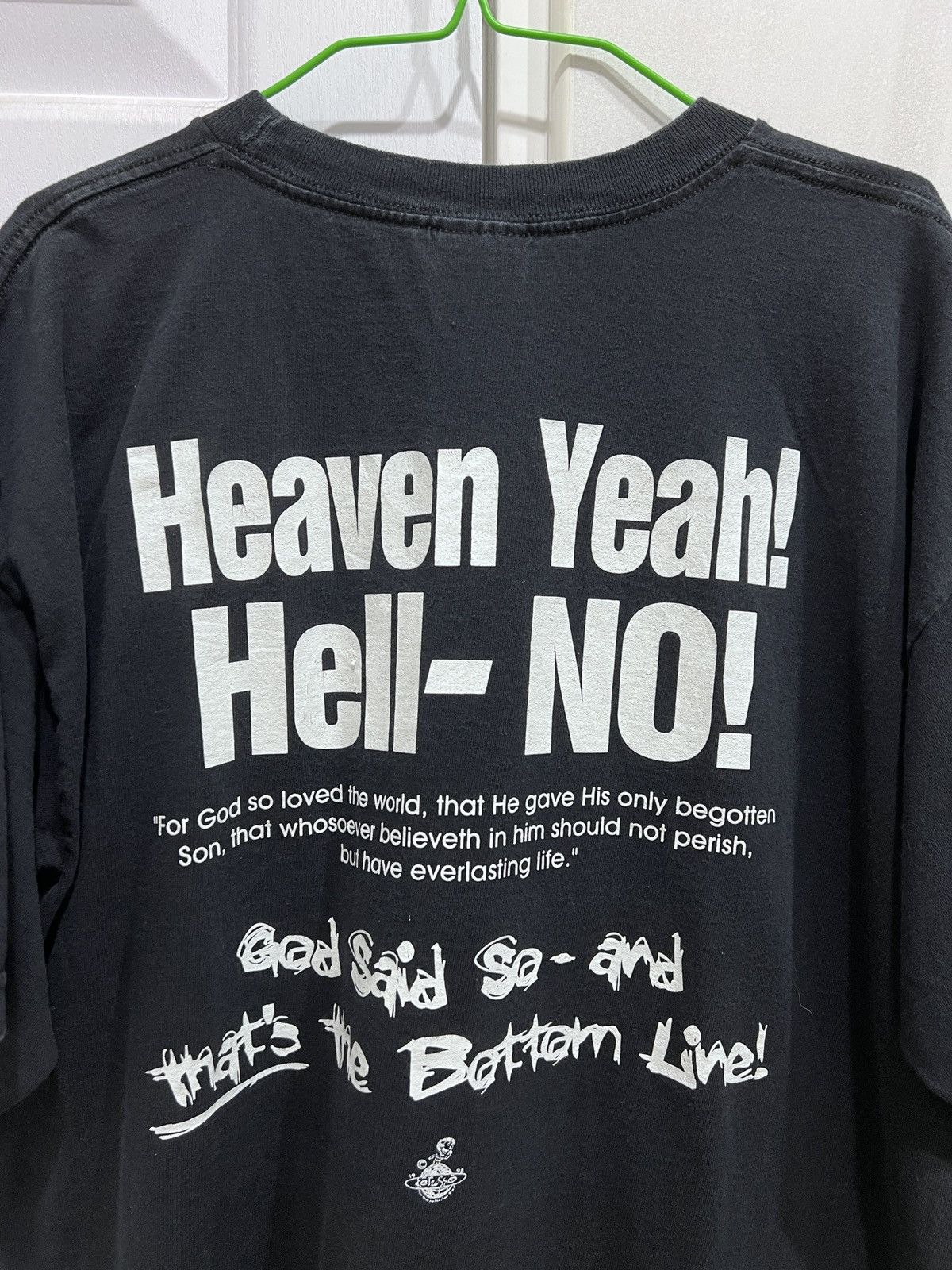 Vintage Vintage 90s Jesus God Bible Holy Stone Cold Parody Tee XL Size US XL / EU 56 / 4 - 4 Thumbnail